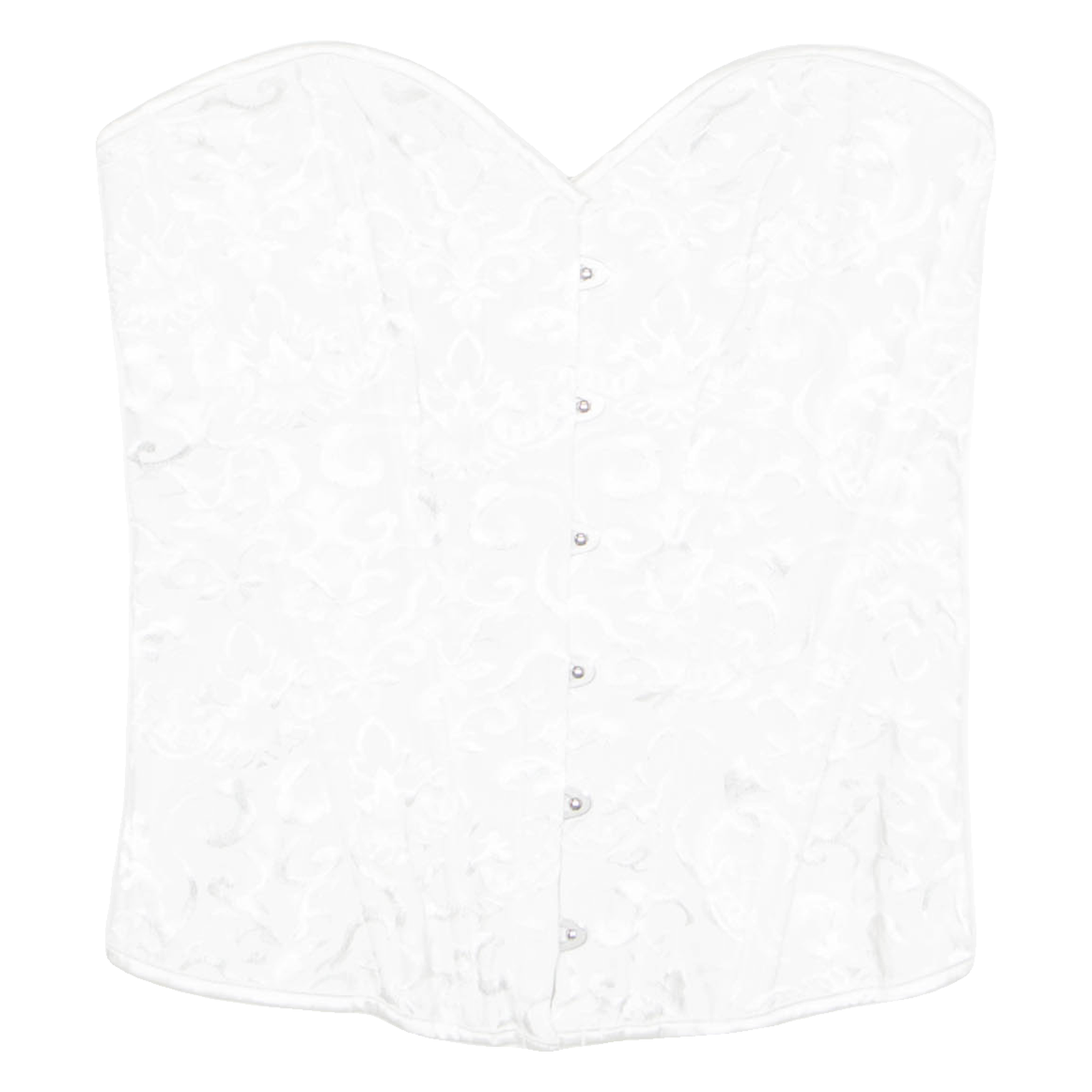 PRETTY LITTLE THING Womens Printed Corset White UK 8 Refurbished - N/A refurbished available on Cerqular