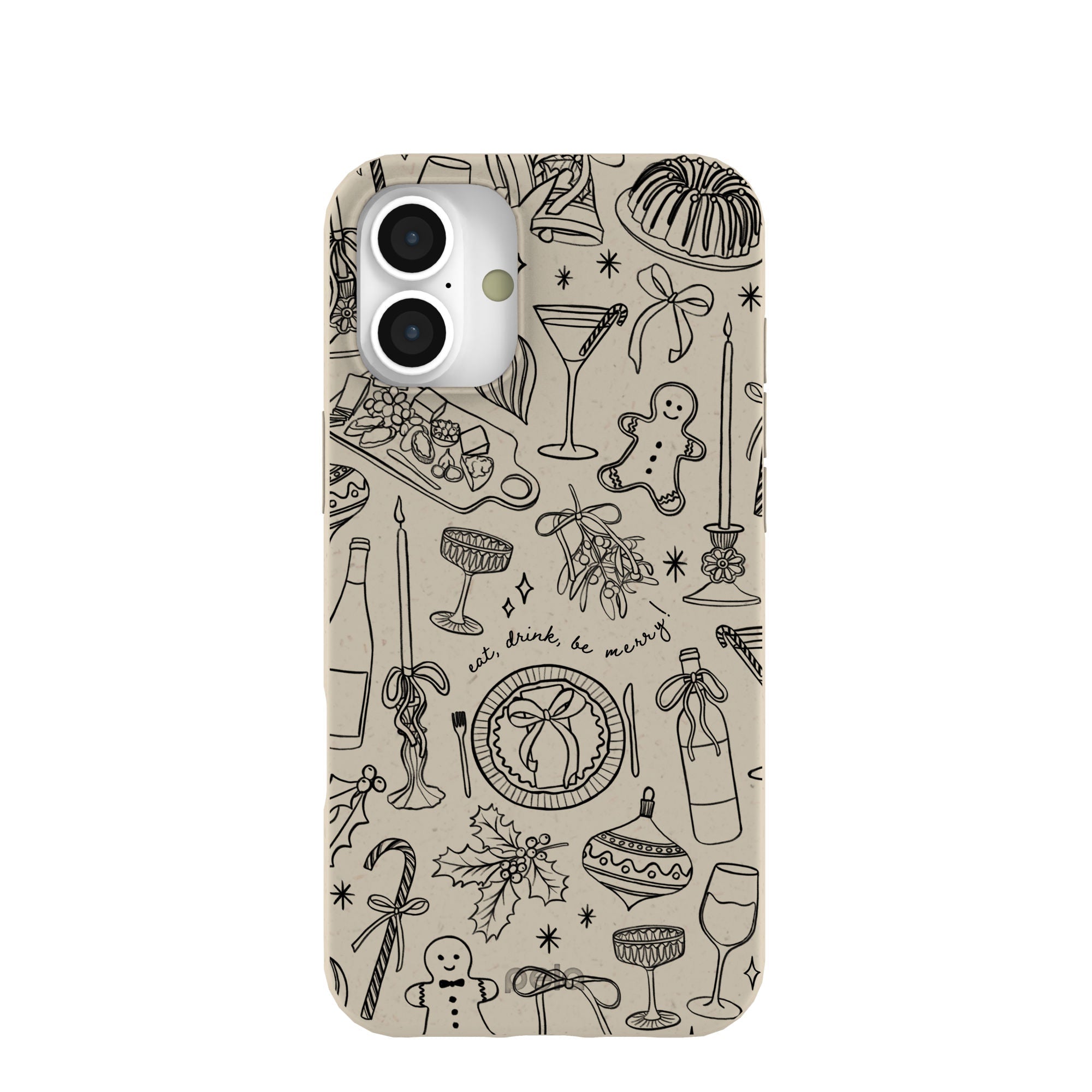 London Fog Holiday Dinner Party iPhone 16 Plus Case Refurbished - Pela Case refurbished available on Cerqular