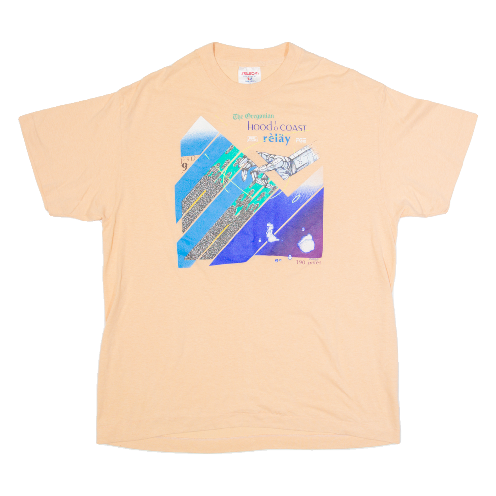 SELEC-T Hood To Coast Mens T-Shirt Orange XL Refurbished - N/A refurbished available on Cerqular