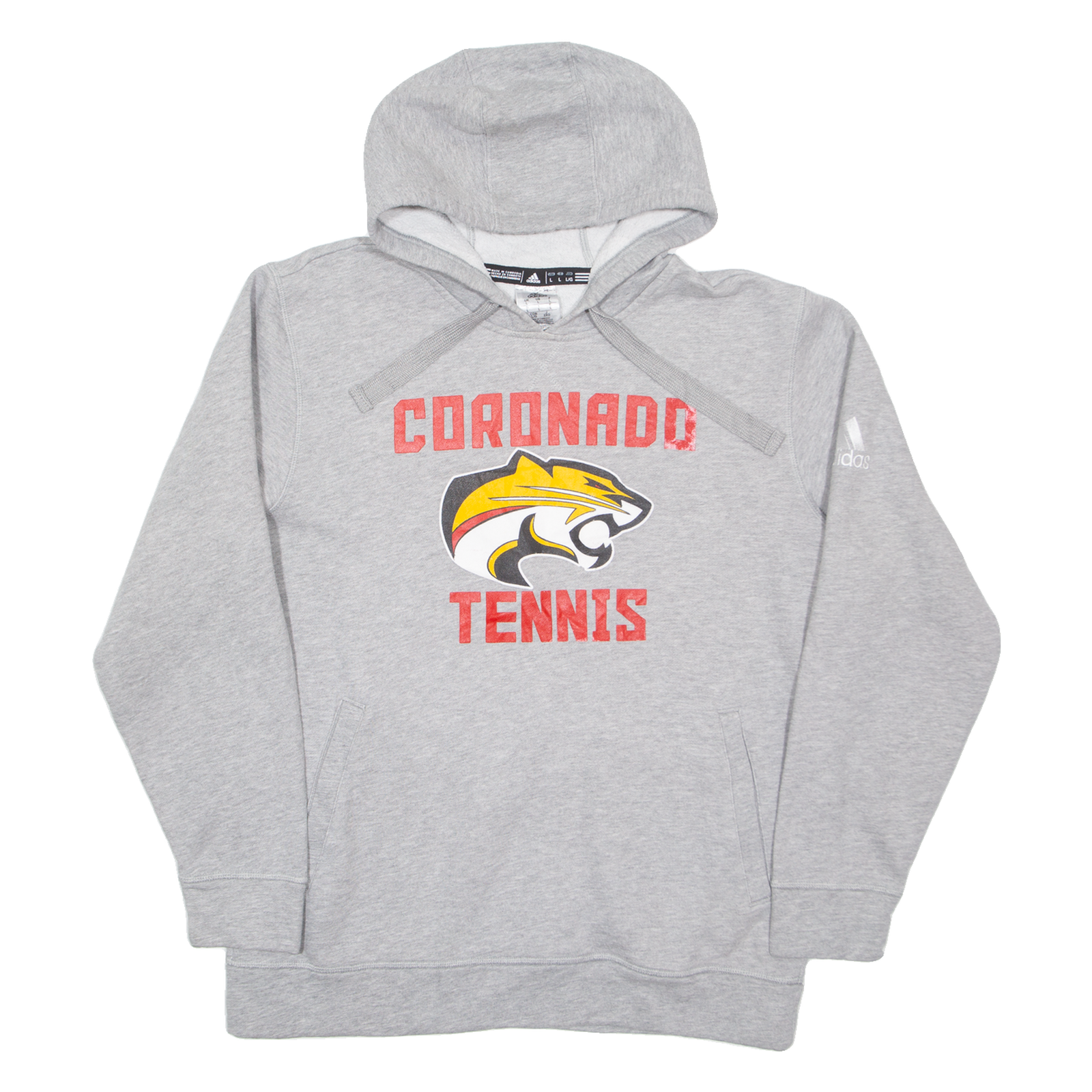 ADIDAS Coronado Tennis Mens Grey Hoodie USA L Refurbished - N/A refurbished available on Cerqular