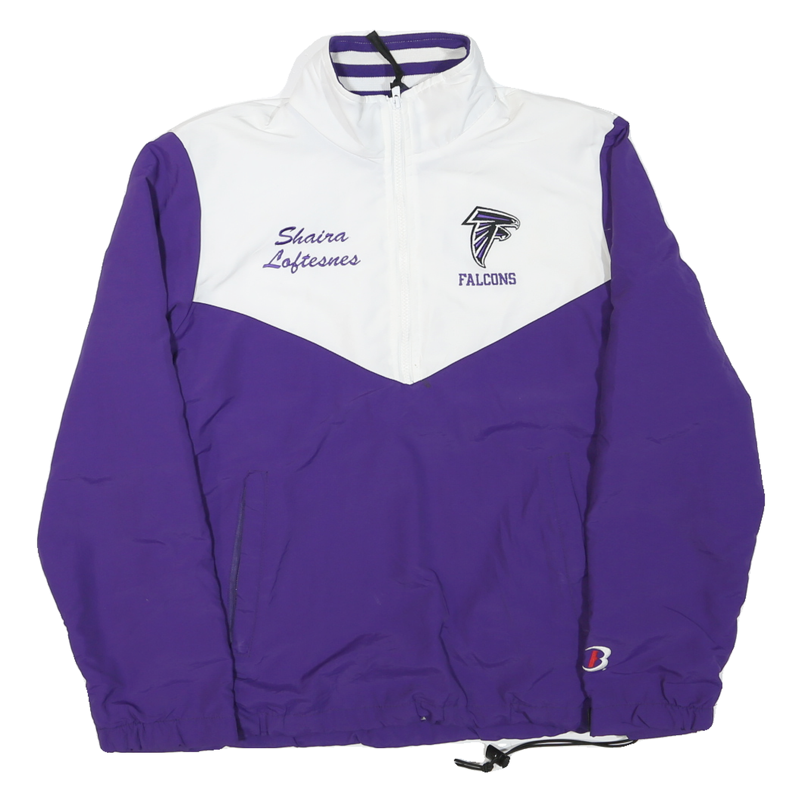 BOATHOUSE Mens Purple & White Falcons Lacrosse Zip Jacket S Polyester Blend Refurbished - N/A refurbished available on Cerqular