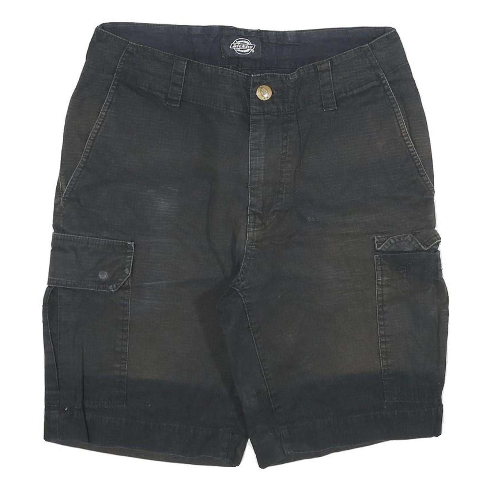 DICKIES Mens Shorts Black Cargo L W30 Workwear Casual Cotton Blend Refurbished - N/A refurbished available on Cerqular