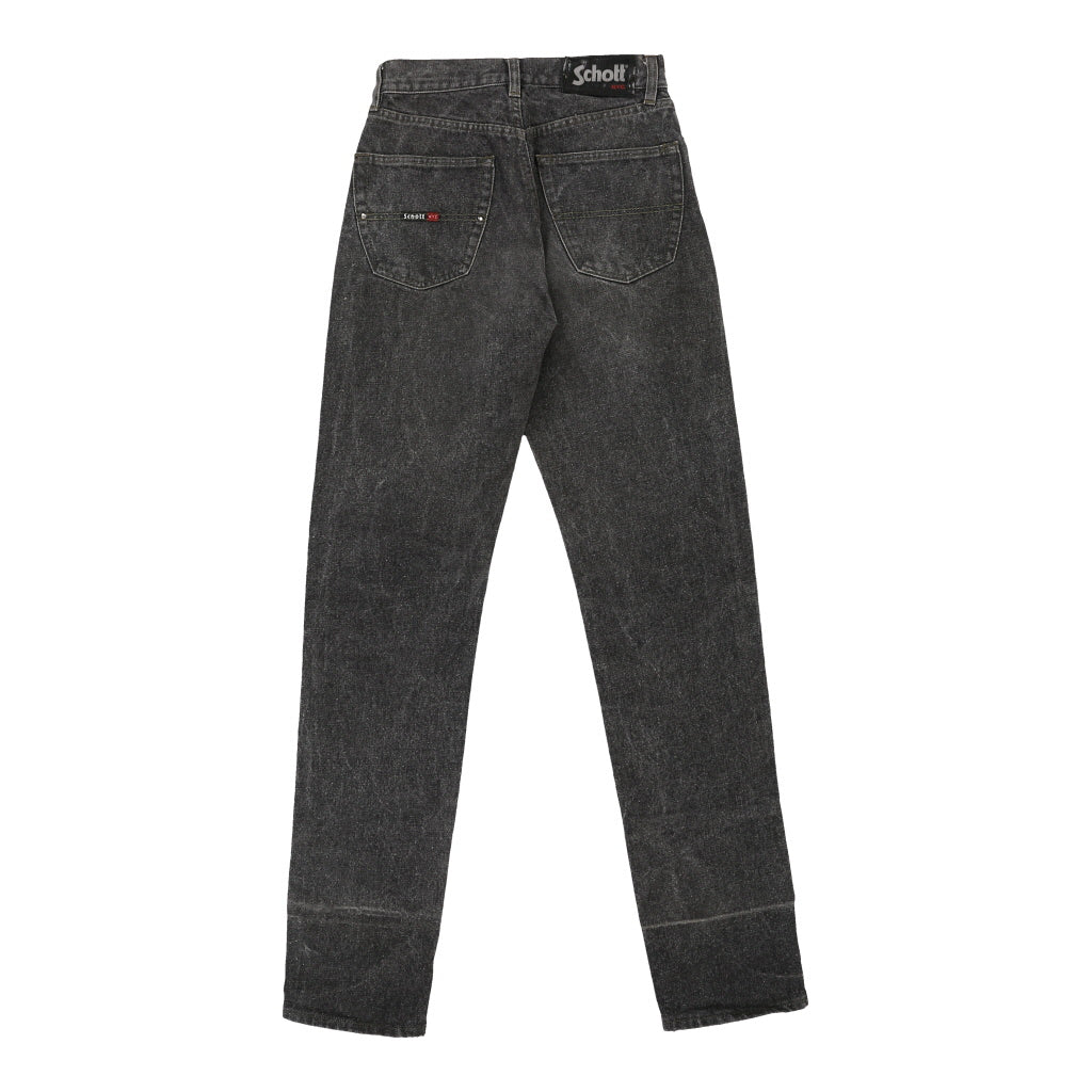 Schott Trousers - 26W UK 6 Grey Cotton Refurbished - Thrifted (note: this is a term often used to describe second- refurbished available on Cerqular
