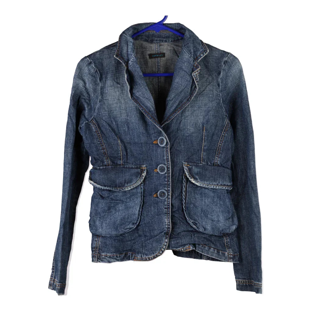 Unbranded Denim Jacket - Small Blue Cotton Refurbished - Thrifted (note: this is a term often used to describe second- refurbished available on Cerqular