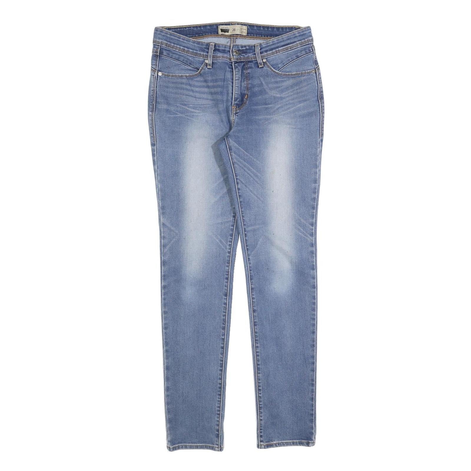 LEVI'S Womens Jeans Blue Slim Skinny Denim Light W28 L30 Stretch Cotton Blend Refurbished - N/A refurbished available on Cerqular