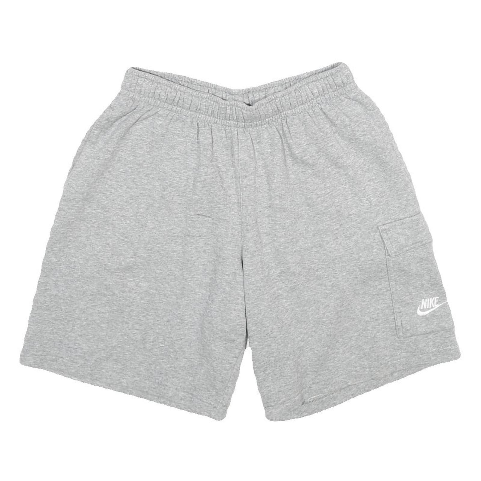 NIKE Mens Grey Casual Shorts S W28 Cotton Blend Relaxed Fit Logo Pocket Refurbished - N/A refurbished available on Cerqular