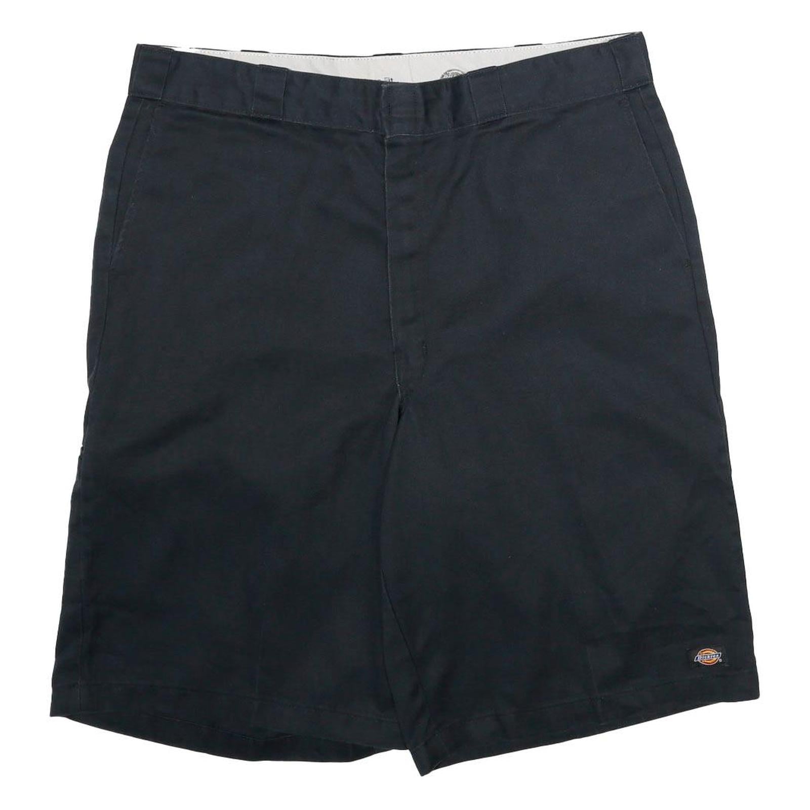 DICKIES Mens Black Casual Shorts XL W40 Polyester Blend Workwear Logo Refurbished - N/A refurbished available on Cerqular
