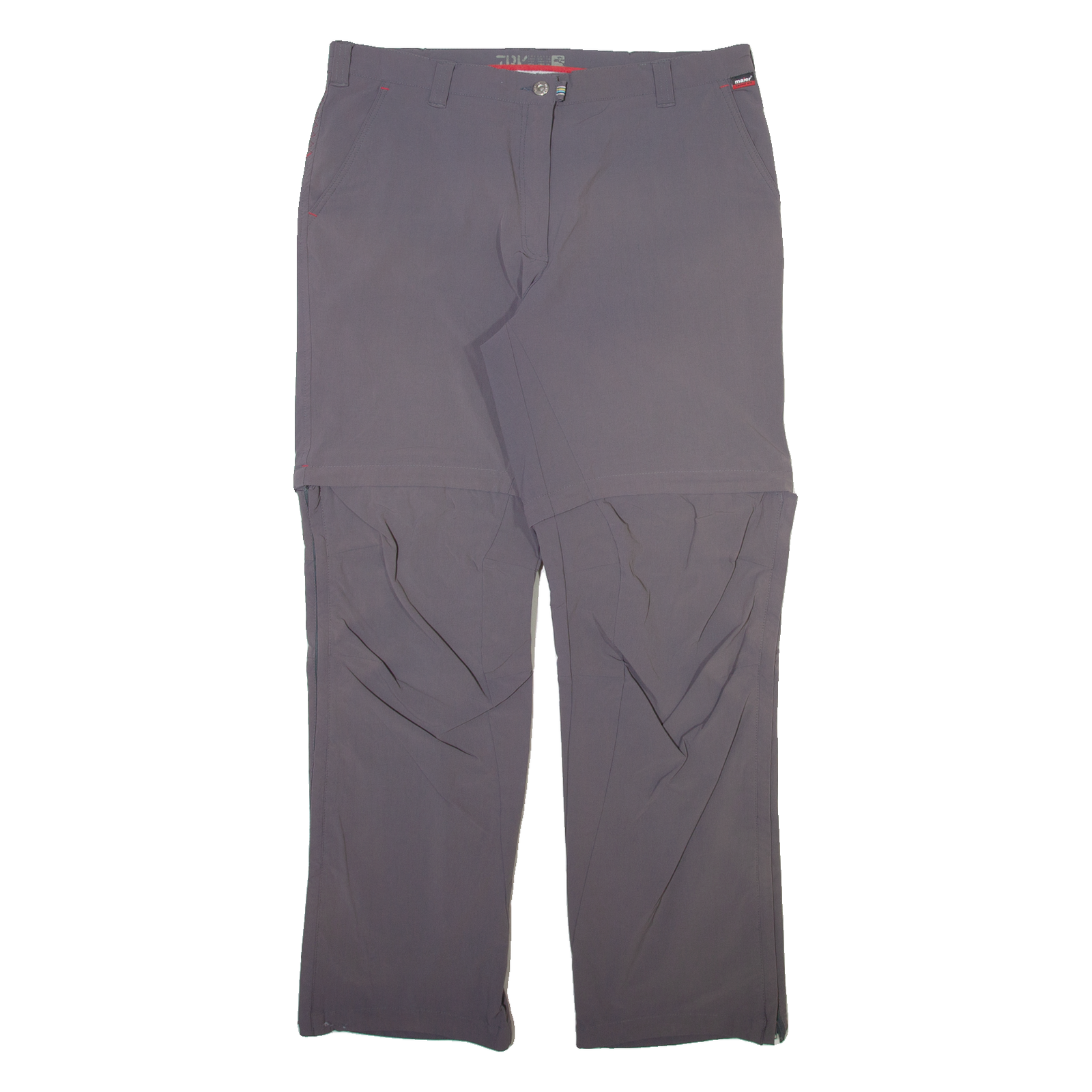 MAIER SPORTS Detachable Legs Womens Trousers Grey Straight Nylon W34 L30 Refurbished - N/A refurbished available on Cerqular