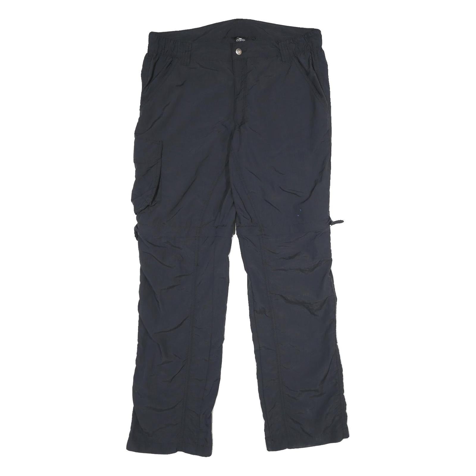 CRANE Mens Black Regular Cargo Trousers W36 L33 Zip Pockets Outdoor Casual Refurbished - N/A refurbished available on Cerqular