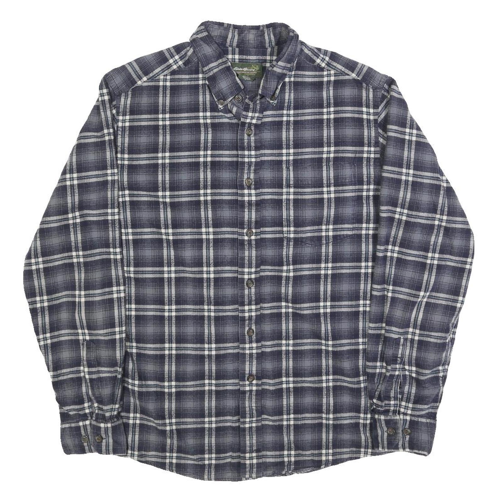 Buy EDDIE BAUER Mens Blue & White Check Shirt L Button-Down Collar Long Sleeve Refurbished - $33.79 EDDIE BAUER Mens Blue & White Check Shirt L Button-Down Collar Long Sleeve Refurbished - N/A refurbished available on Cerqular