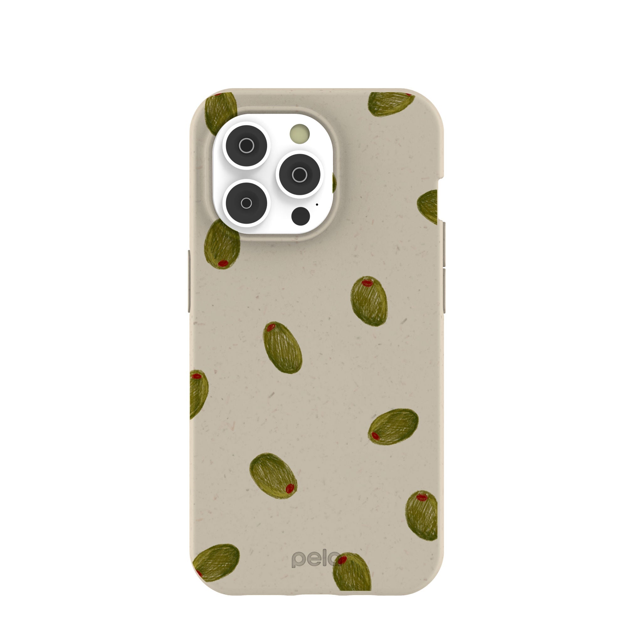 London Fog Olive Party iPhone 14 Pro Case Refurbished - Pela Case refurbished available on Cerqular