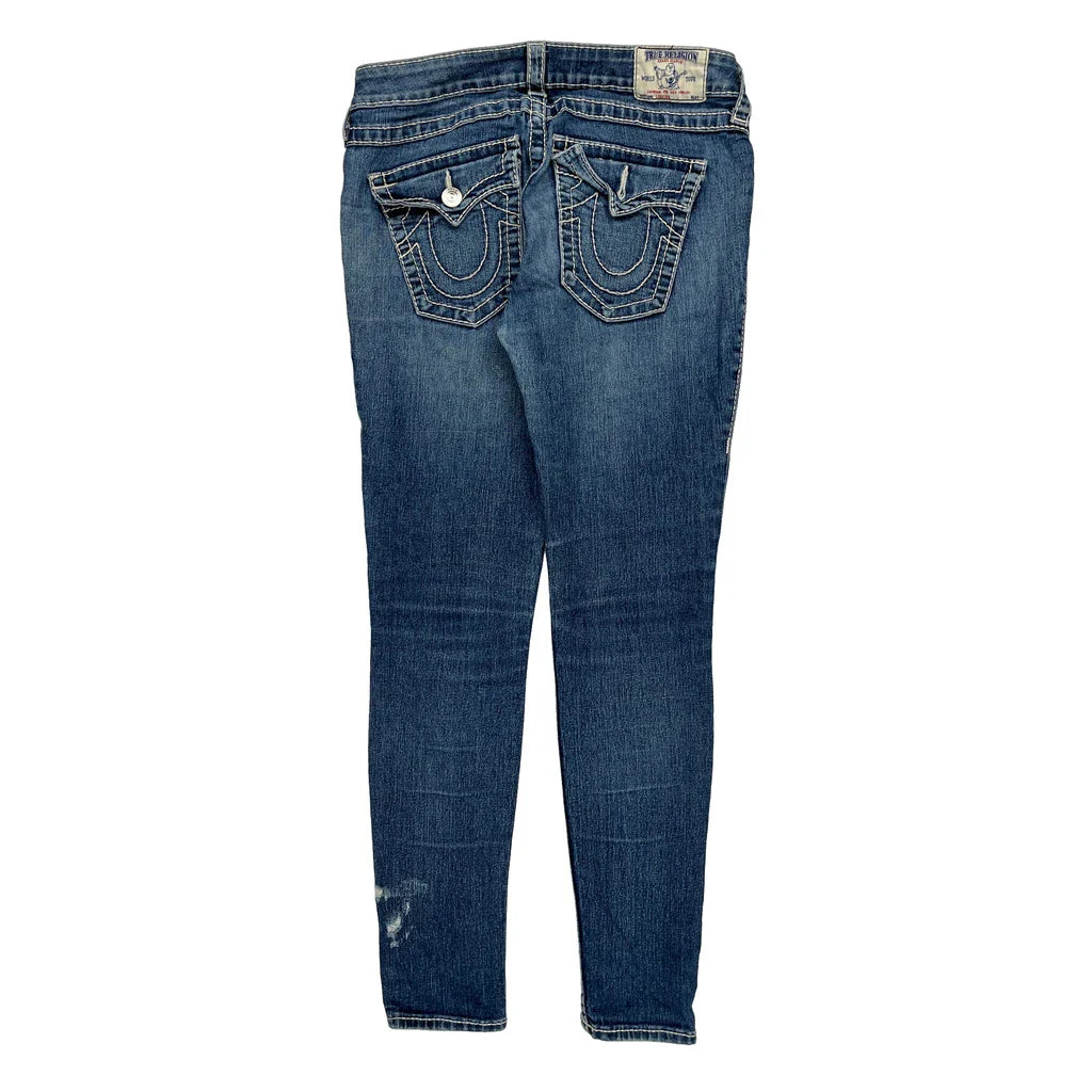 True Religion Skinny Jeans - 30W UK 8 Blue Denim Refurbished - Thrifted (note: this is a term often used to describe second- refurbished available on Cerqular