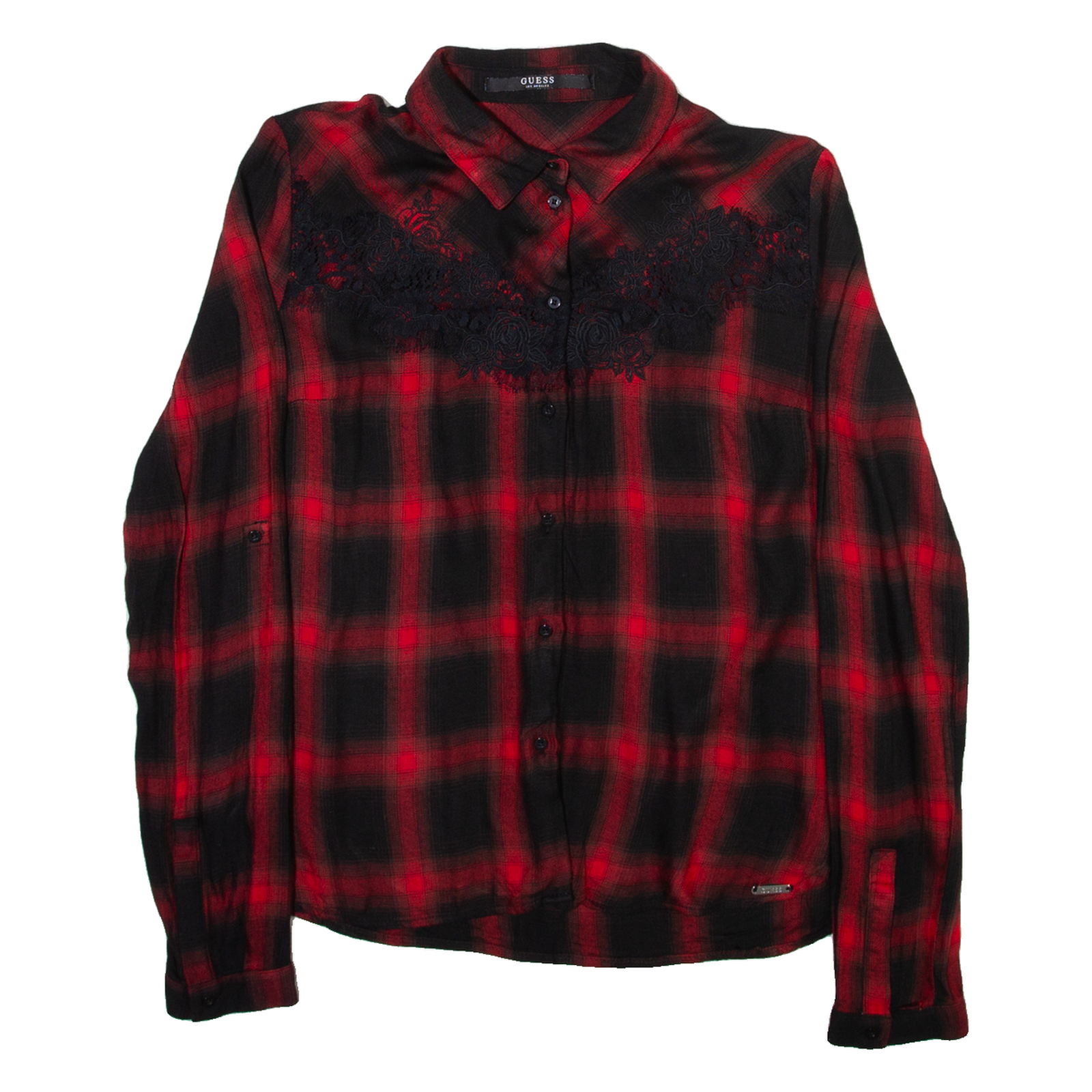Buy GUESS Womens Shirt Red Check Long Sleeve M Refurbished - $28.59 GUESS Womens Shirt Red Check Long Sleeve M Refurbished - N/A refurbished available on Cerqular