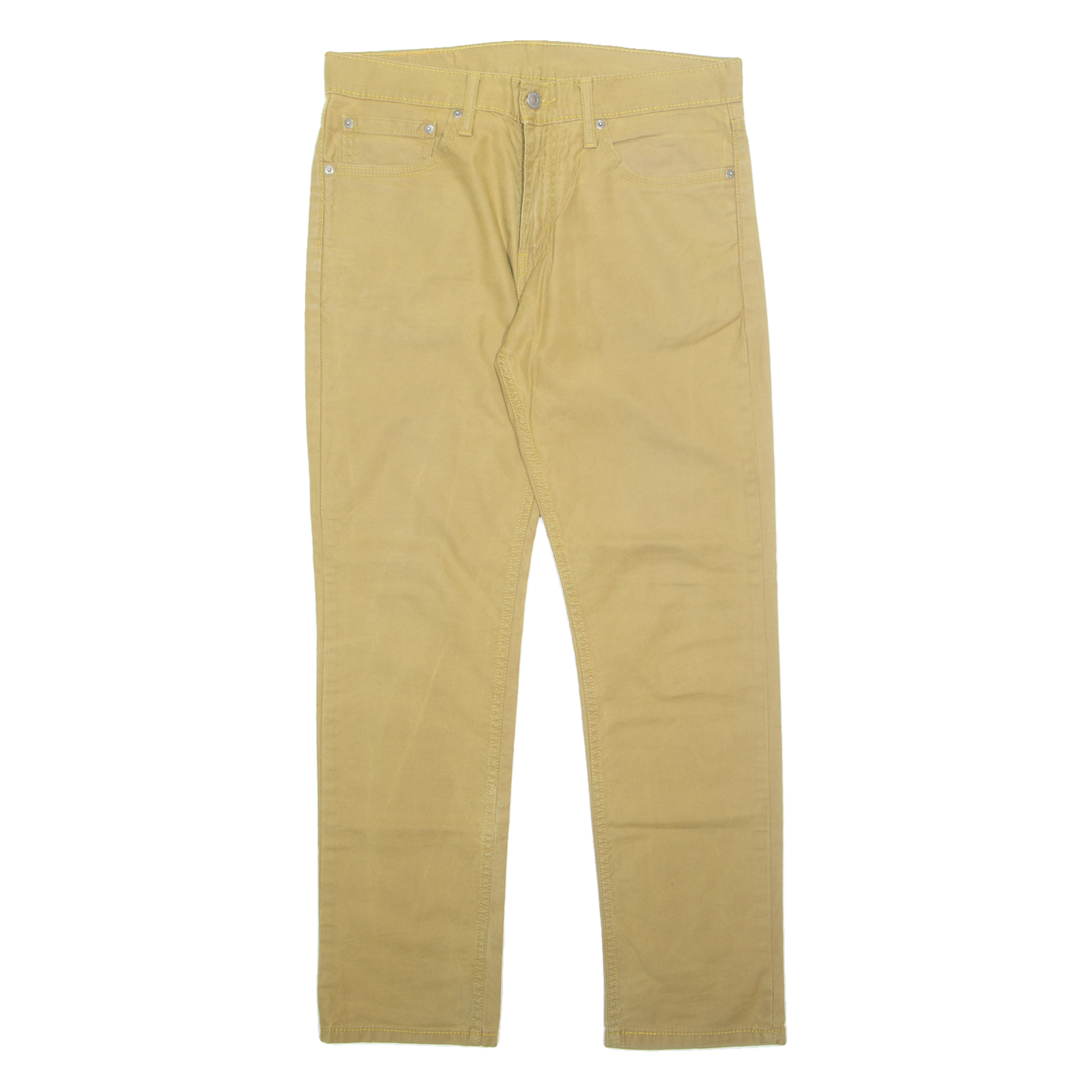 LEVI'S Mens Trousers Green Regular Tapered W32 L30 Refurbished - N/A refurbished available on Cerqular