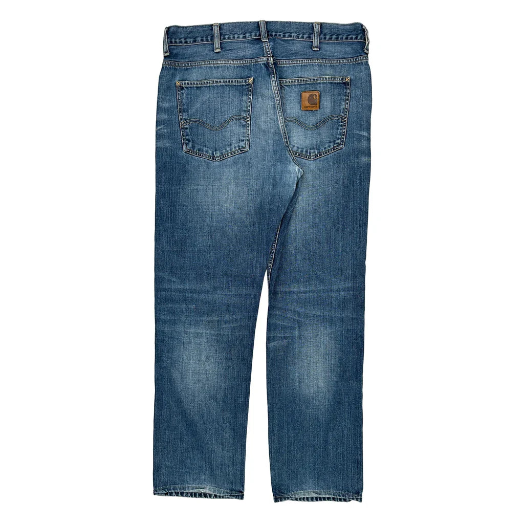 Buy Carhartt Jeans - 34W 32L Blue Cotton Refurbished - $73.69 Carhartt Jeans - 34W 32L Blue Cotton Refurbished - Thrifted (note: this is a term often used to describe second- refurbished available on Cerqular