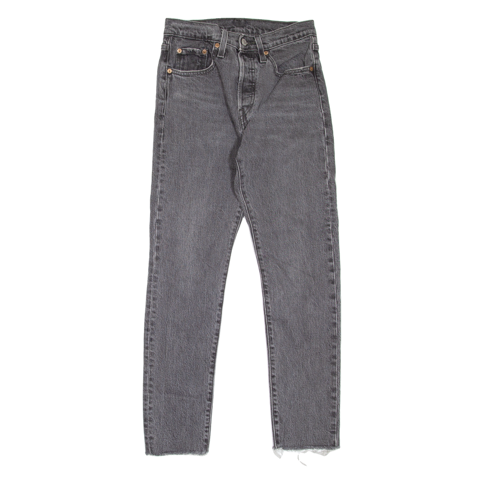 LEVI'S 501S Jeans Womens Grey Skinny Straight W24 L28 Refurbished - N/A refurbished available on Cerqular
