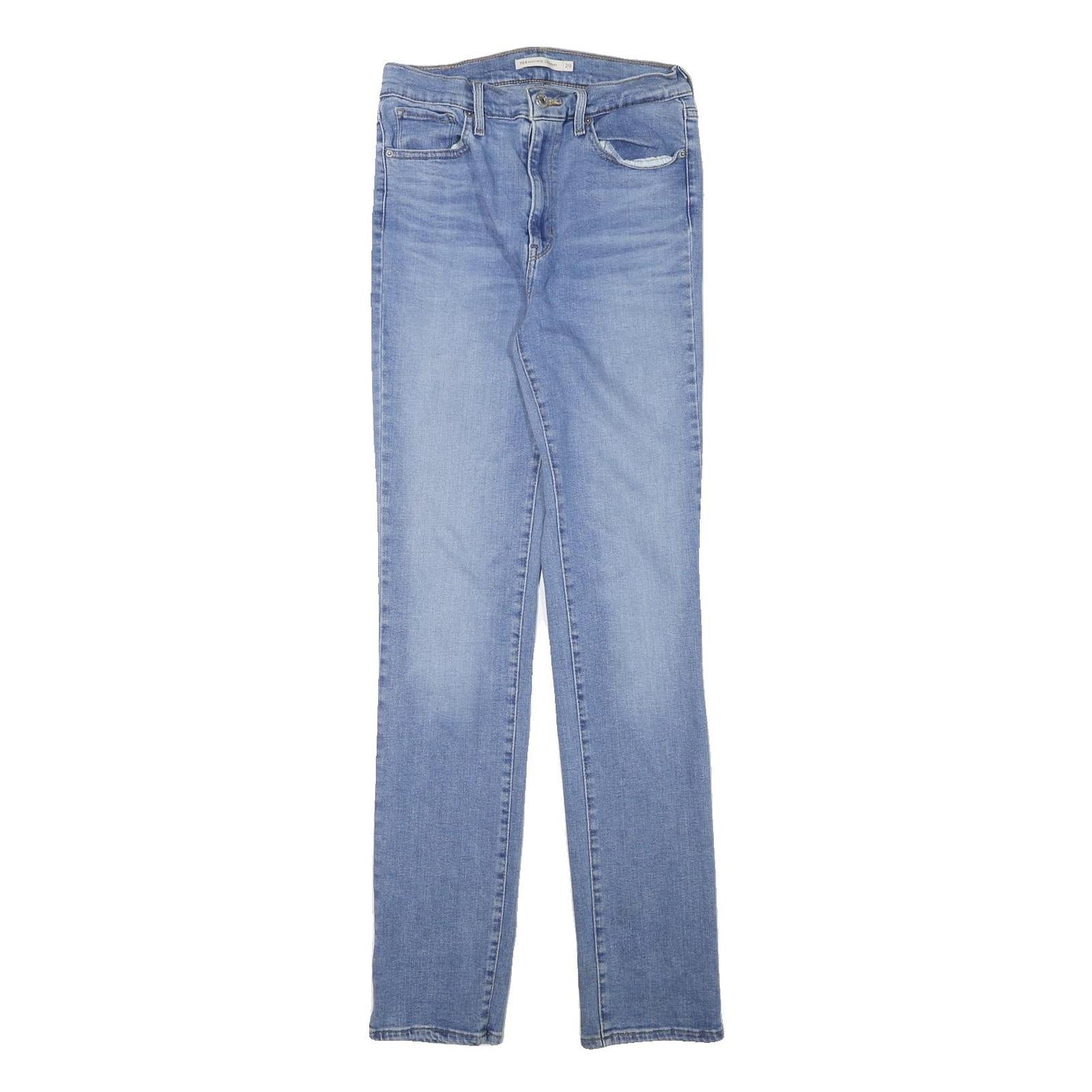 LEVI'S Womens Slim Blue Denim Jeans Cotton Blend Zip W25 L30 Classic Fit Refurbished - N/A refurbished available on Cerqular