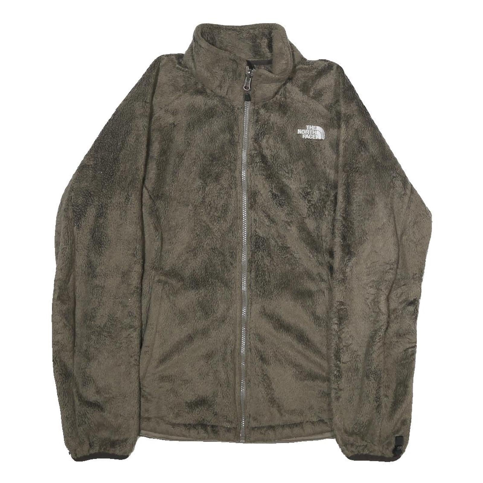 THE NORTH FACE Womens Grey Fleece Jacket L Polyester Zip Outdoor Casual Warm Refurbished - N/A refurbished available on Cerqular