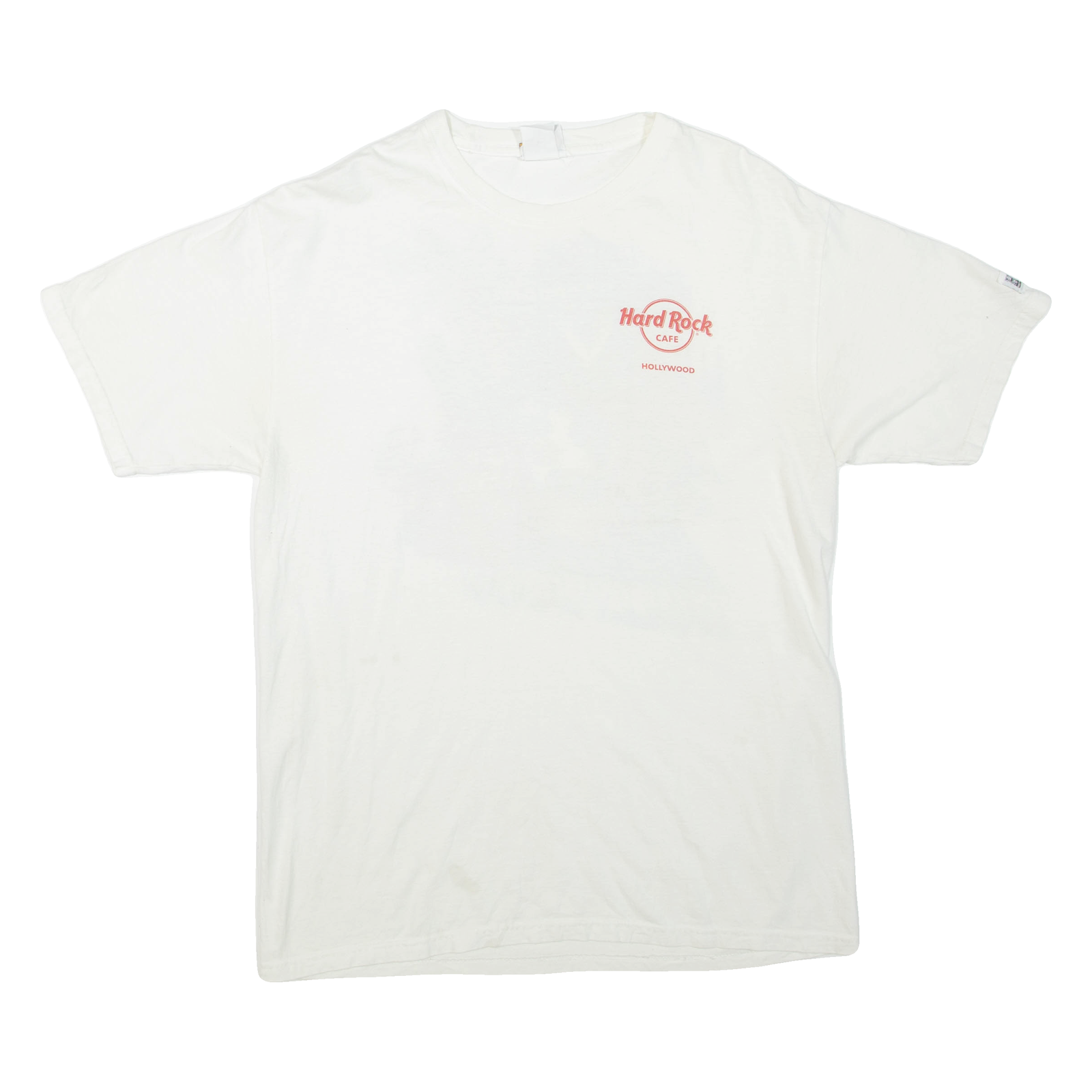 HARD ROCK CAFE Hollywood Mens T-Shirt White USA M Refurbished - N/A refurbished available on Cerqular