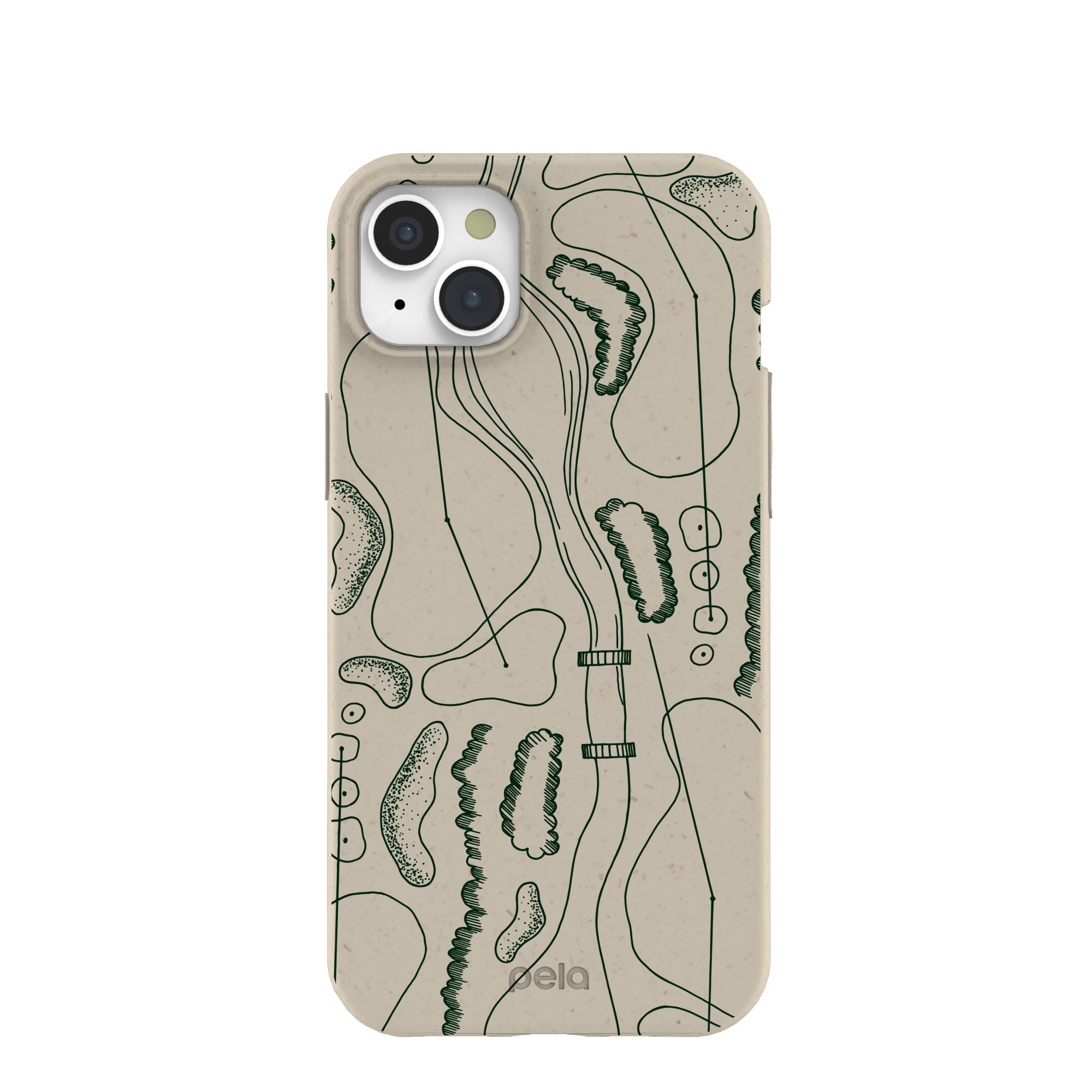 London Fog Golf Course iPhone 15 Plus Case Refurbished - Pela Case refurbished available on Cerqular