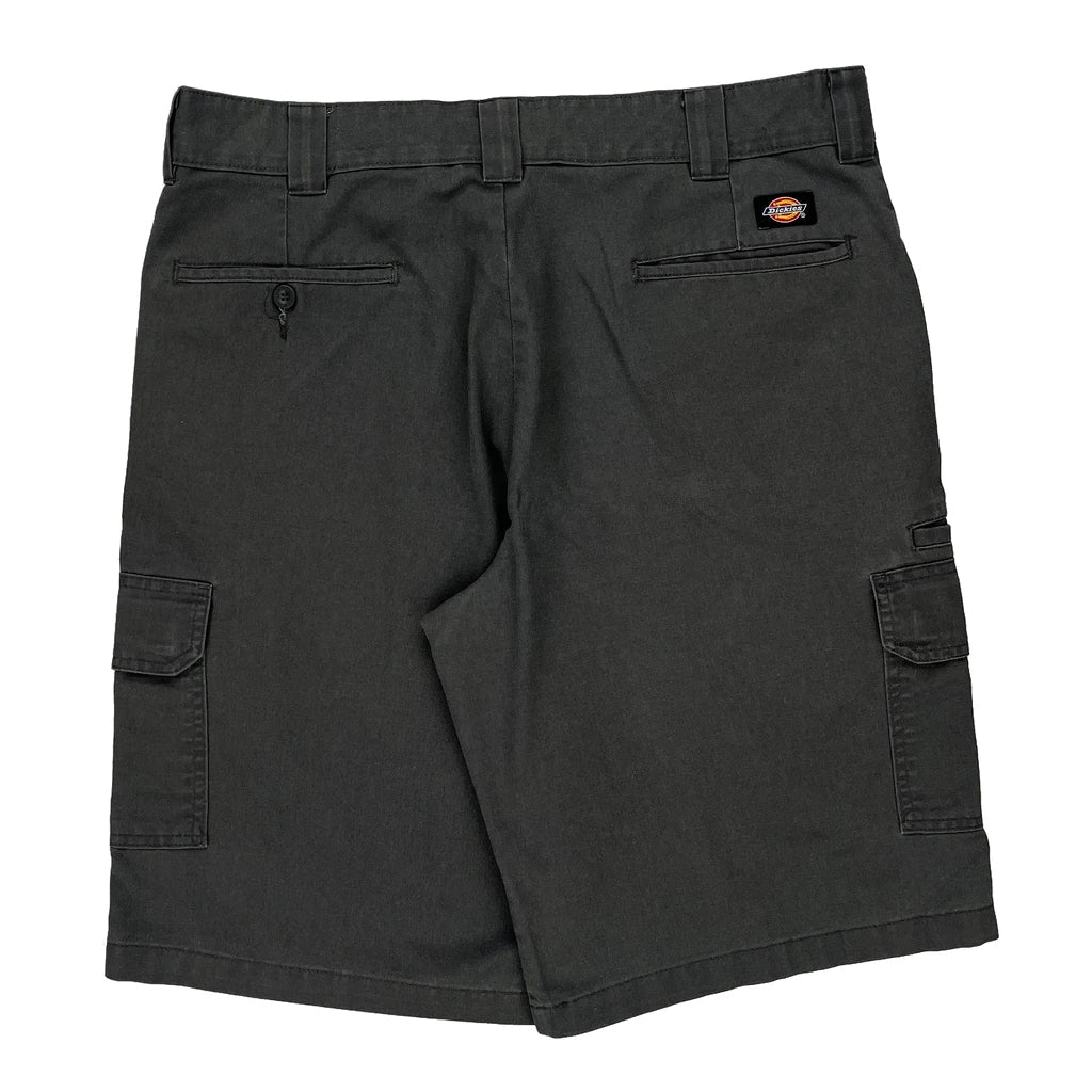 Dickies Cargo Shorts - 36W 12L Grey Cotton Blend Refurbished - Thrifted (note: this is a term often used to describe second- refurbished available on Cerqular