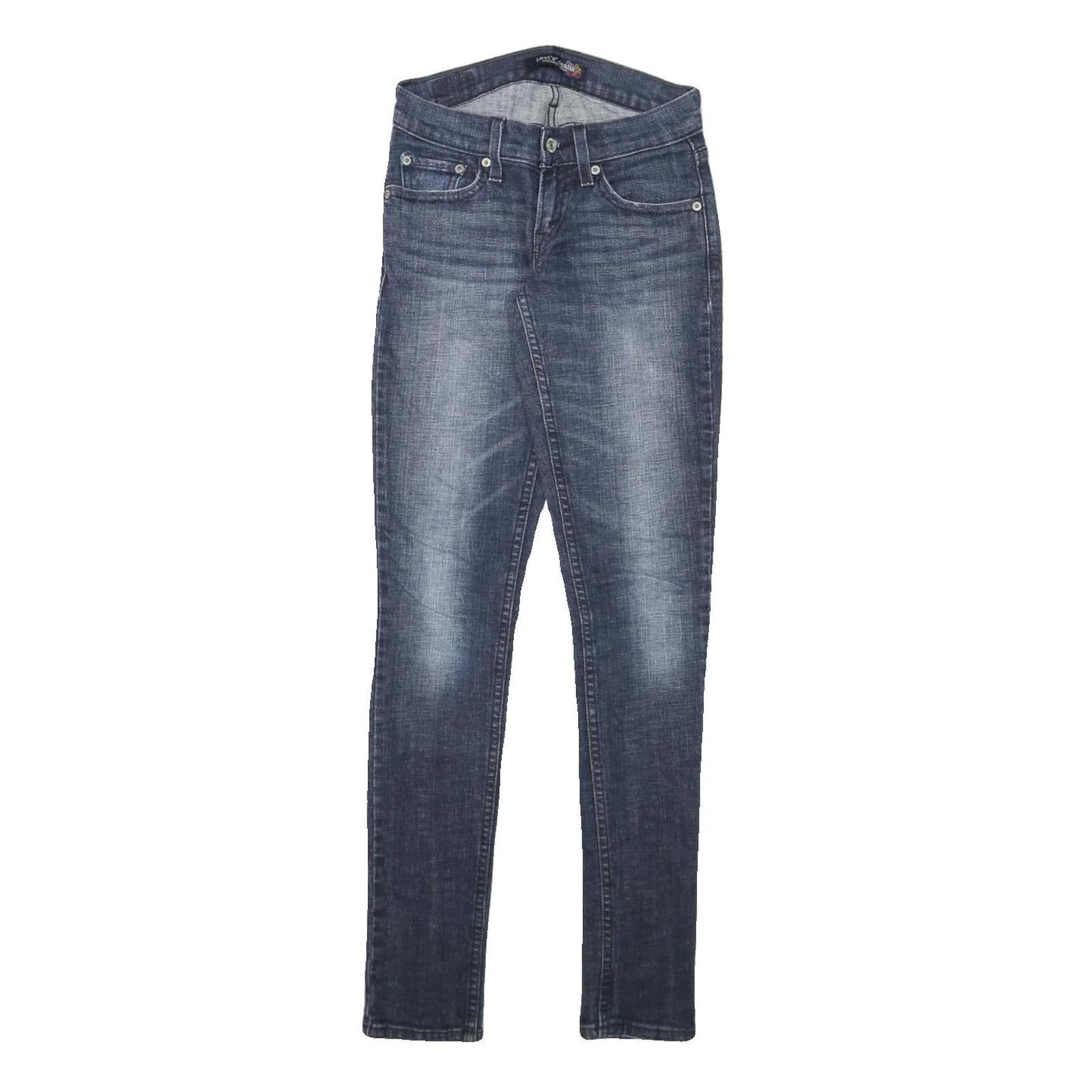LEVI'S Womens Slim Blue Denim Jeans Cotton Blend Zip W24 L31 Skinny Fit Refurbished - N/A refurbished available on Cerqular
