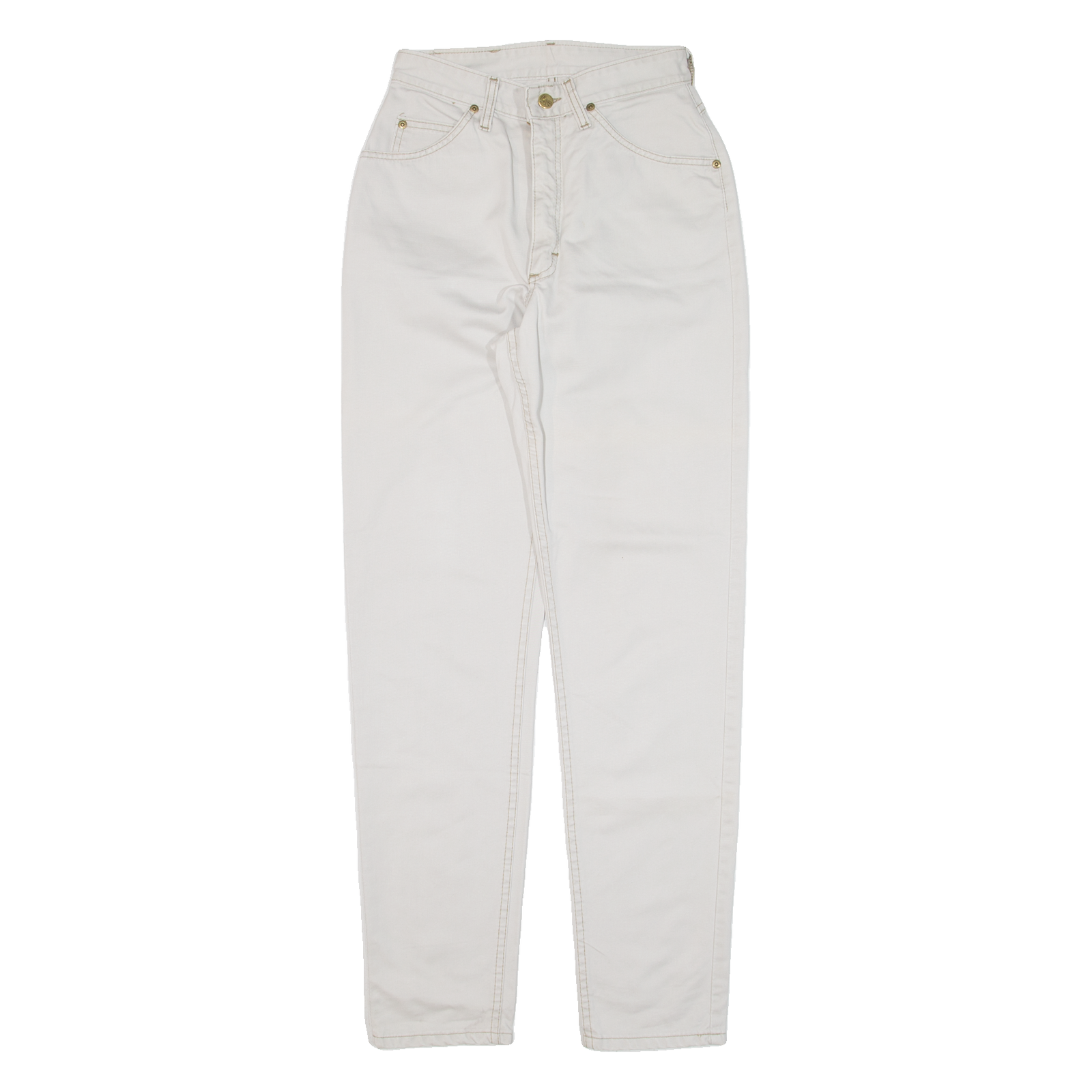 LEE Womens Trousers Beige Regular Tapered W25 L31 Refurbished - N/A refurbished available on Cerqular