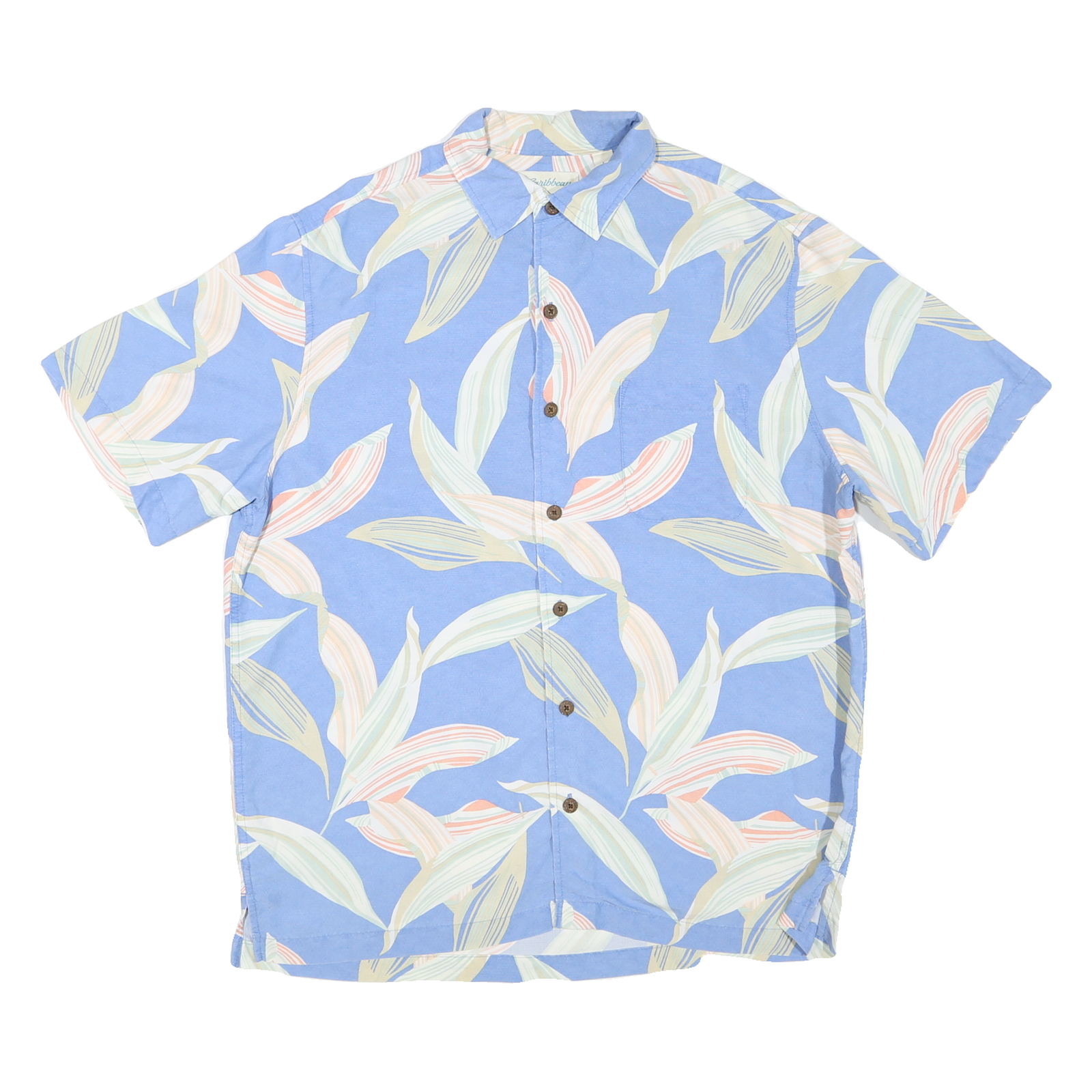 Buy CARIBBEAN Mens Blue Rayon Short Sleeve Shirt L Casual Tropical Print Relaxed Fit Refurbished - $16.89 CARIBBEAN Mens Blue Rayon Short Sleeve Shirt L Casual Tropical Print Relaxed Fit Refurbished - N/A refurbished available on Cerqular