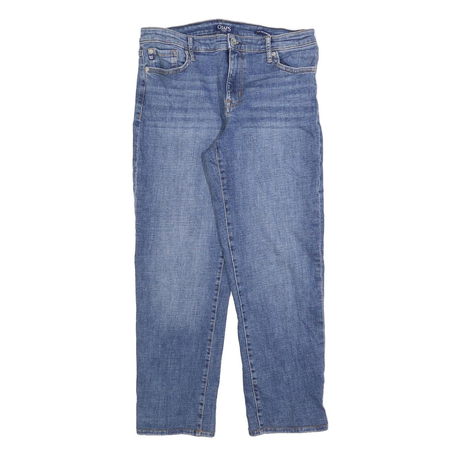 CHAPS Womens Jeans Blue Slim Straight Denim Medium W32 L28 Classic Fit Refurbished - N/A refurbished available on Cerqular