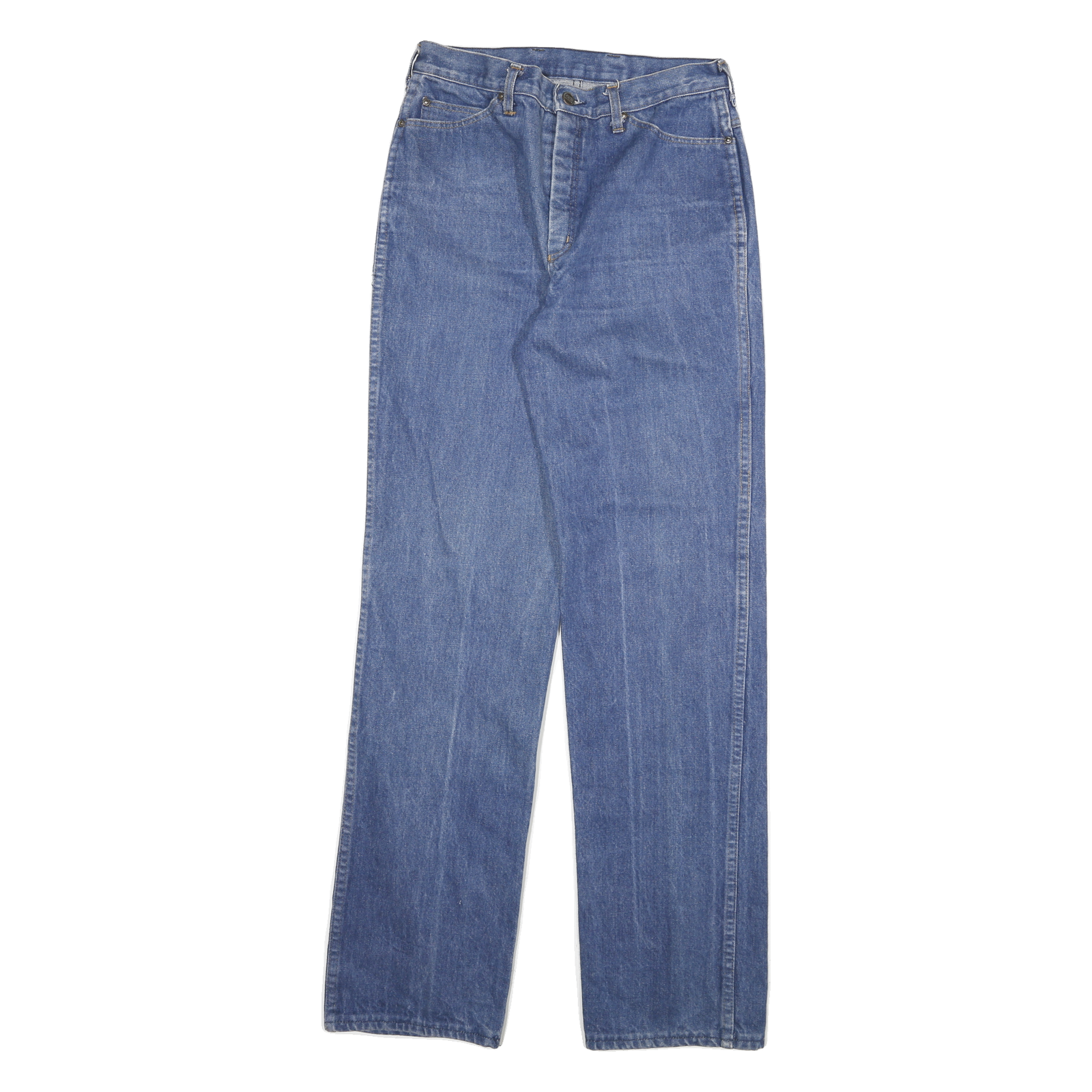 CRACK Mens Jeans Blue Slim Straight Denim Medium W28 L33 Classic Cotton Zip Refurbished - N/A refurbished available on Cerqular