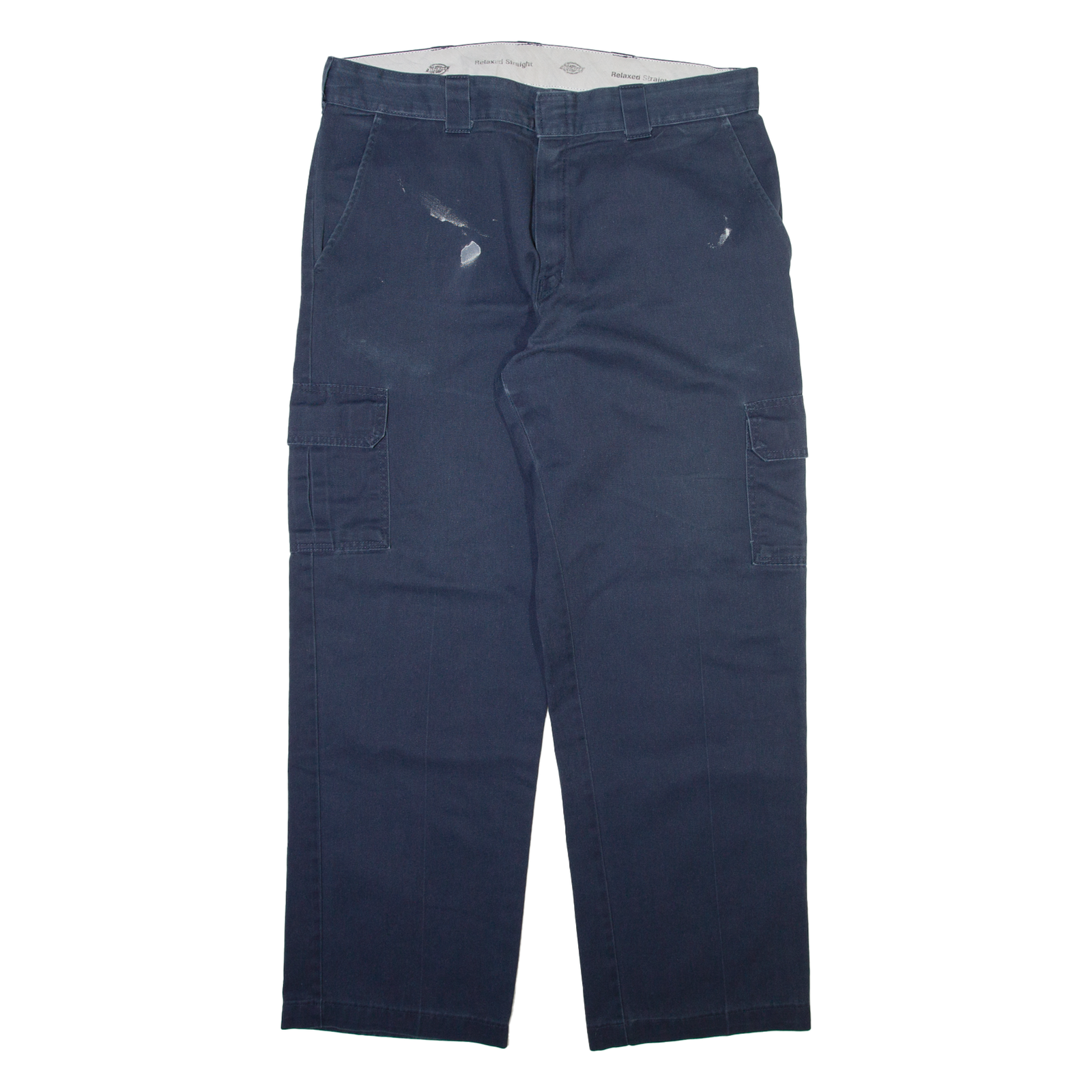 DICKIES Cargo Mens Trousers Blue Relaxed Straight W37 L30 Refurbished - N/A refurbished available on Cerqular