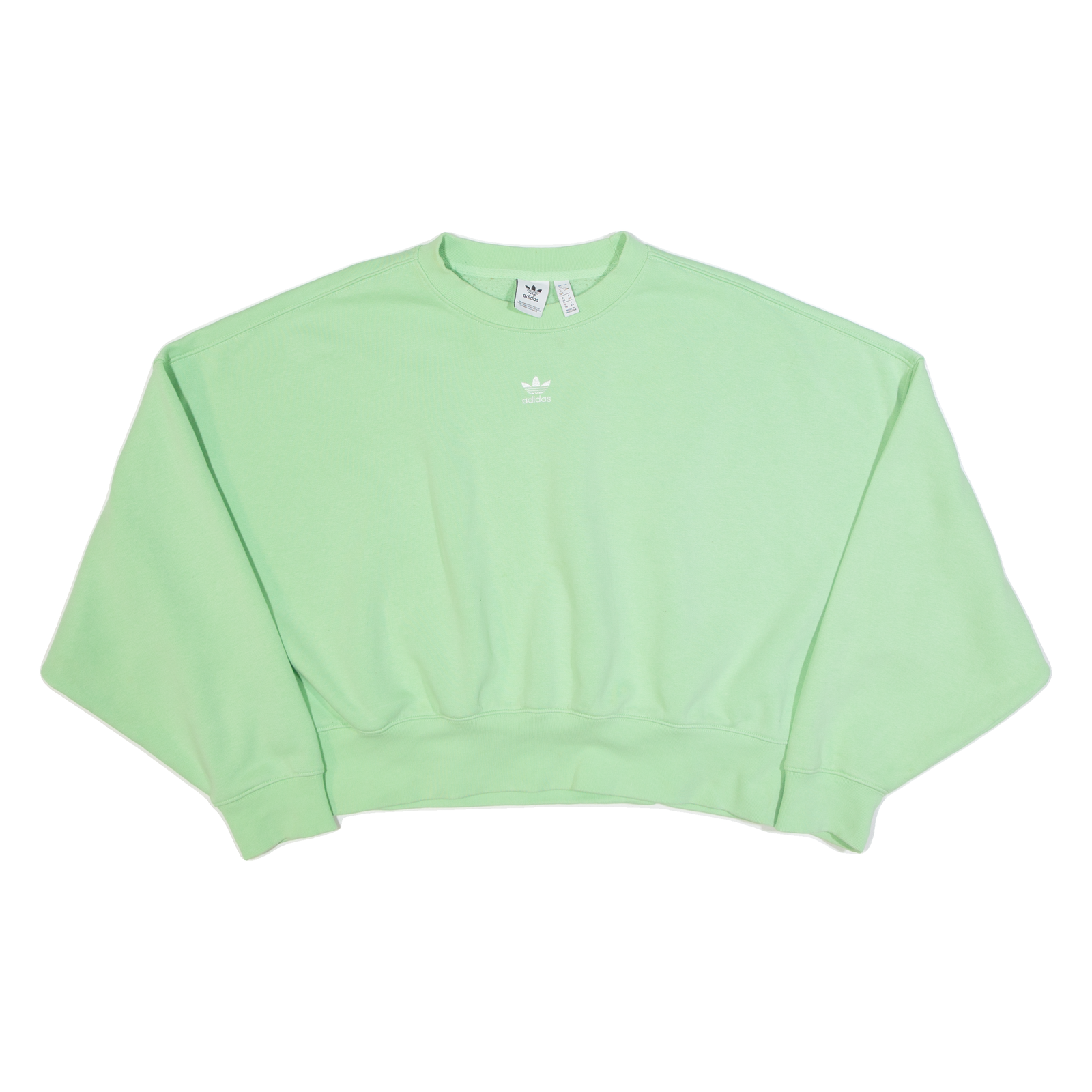 ADIDAS Cropped Womens Sweatshirt Green UK 12 Refurbished - N/A refurbished available on Cerqular