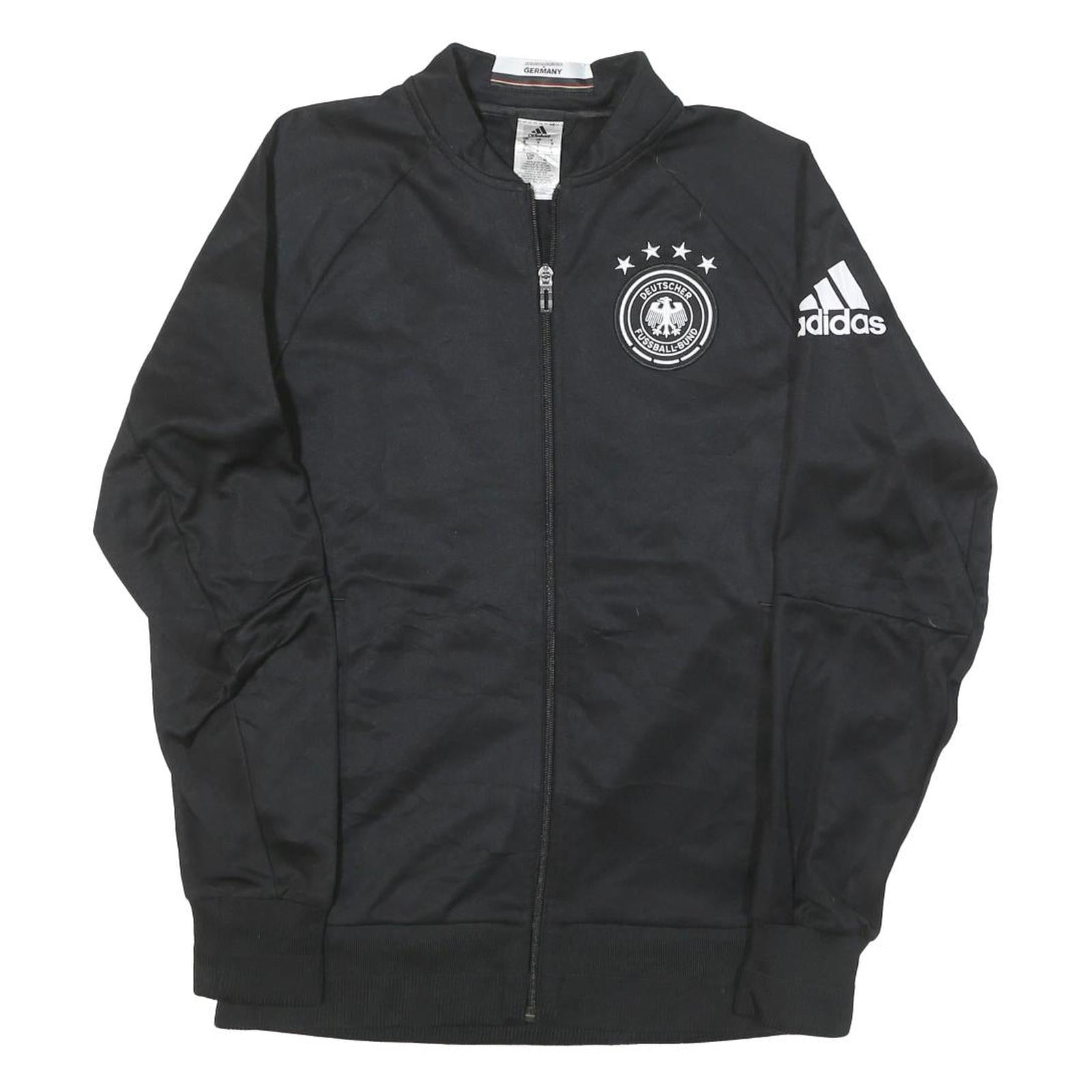 ADIDAS Womens Black Deutschland Track Jacket S Polyester Blend Zip Sportswear Refurbished - N/A refurbished available on Cerqular