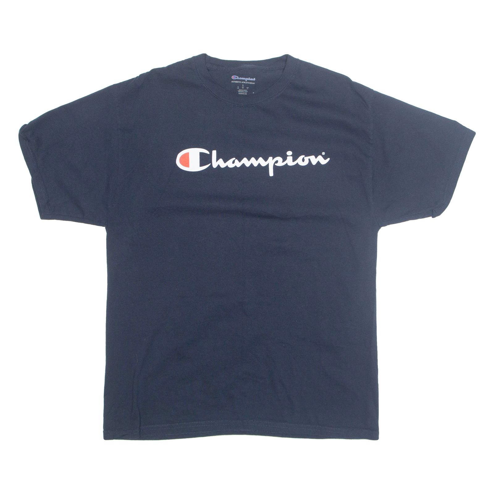 CHAMPION Mens T-Shirt Blue L Refurbished - N/A refurbished available on Cerqular