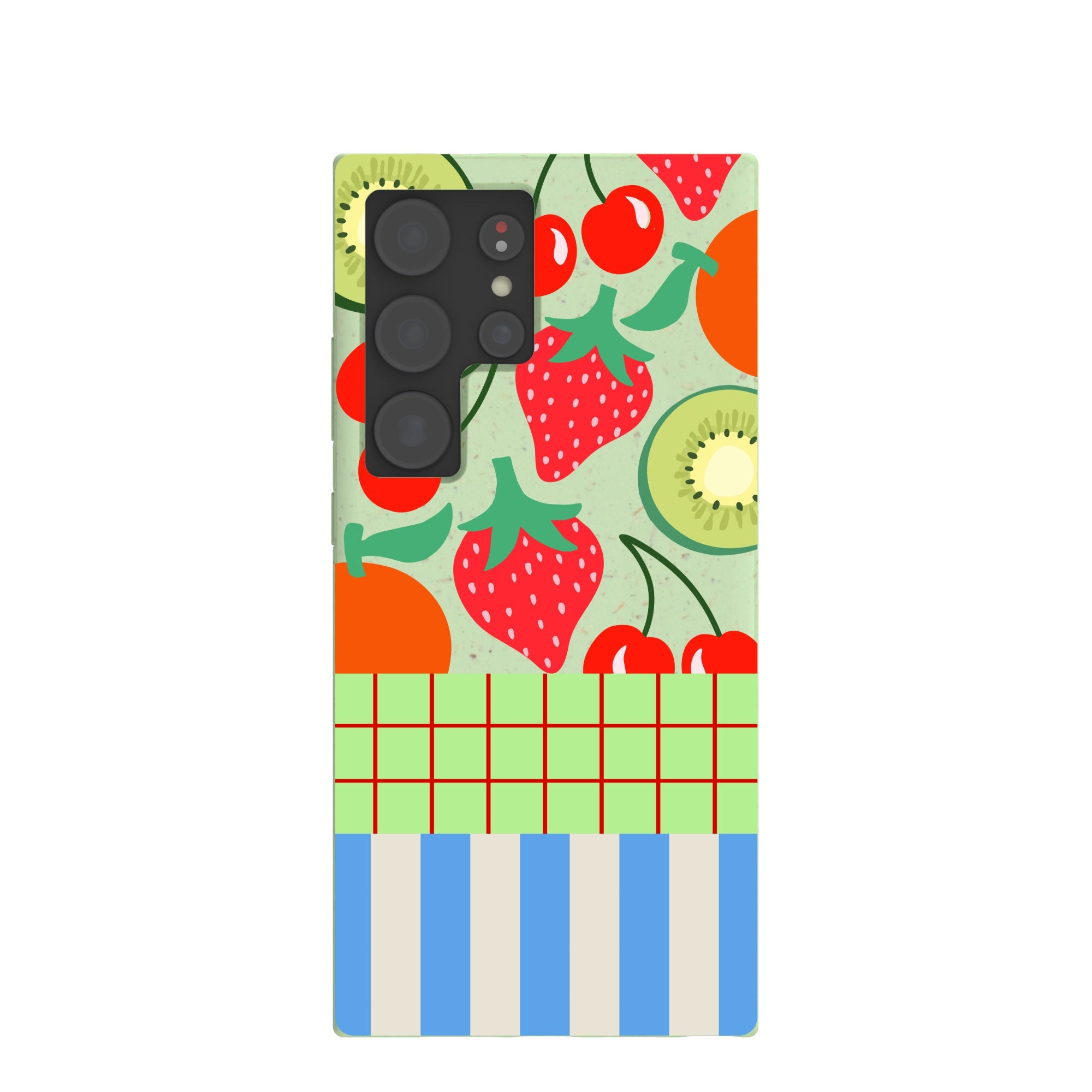 Sage Green Fresh Picnic Samsung Galaxy S24 Ultra Case Refurbished - Pela Case refurbished available on Cerqular