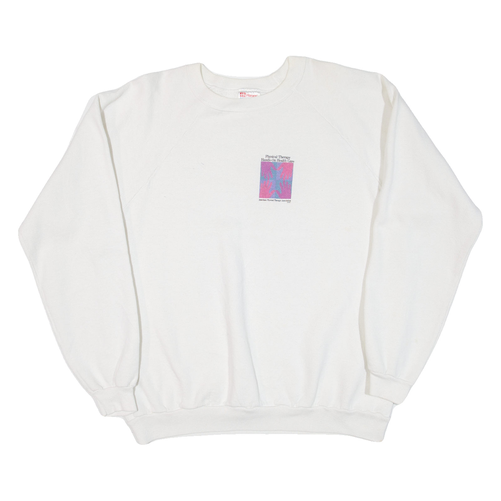 HANES Physical Therapy Mens Sweatshirt White USA 2XL Refurbished - N/A refurbished available on Cerqular
