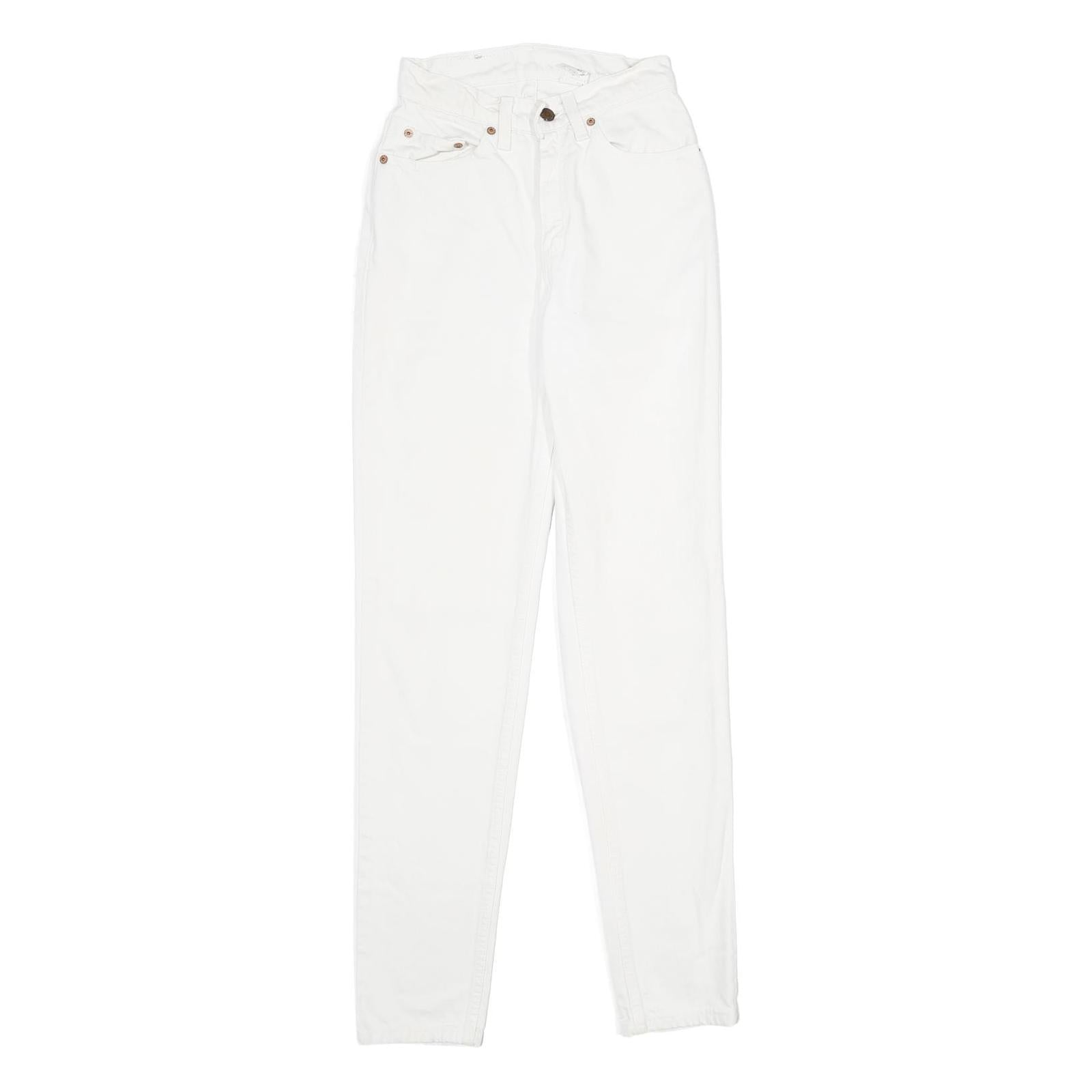 LEVI'S 512 TAPERED Womens Jeans White Slim Tapered Denim W22 L32 Classic Zip Refurbished - N/A refurbished available on Cerqular