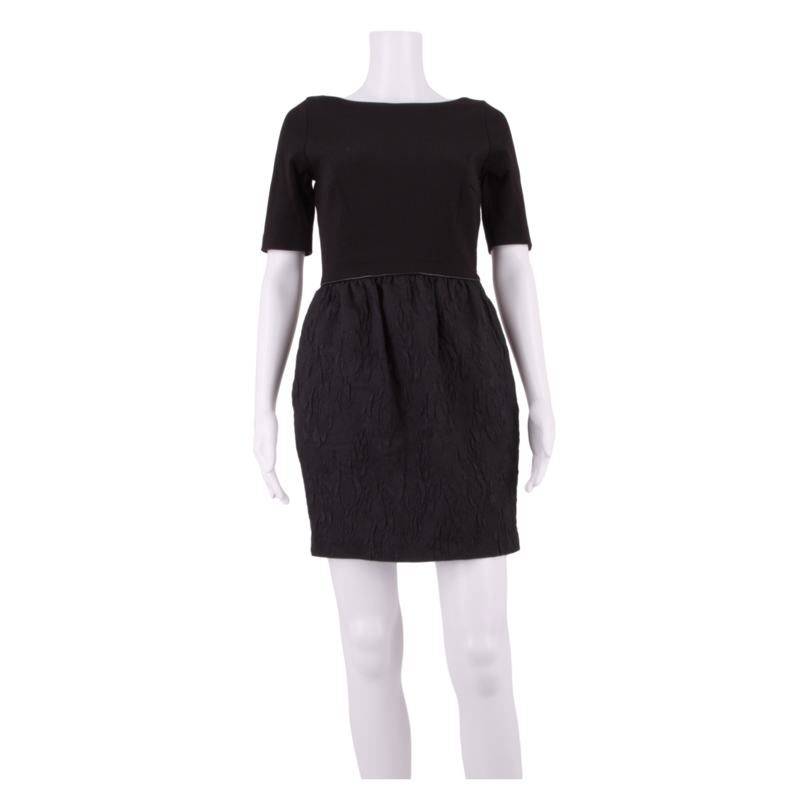 COAST Womens Pencil Dress Black Viscose Short Sleeve Knee Length UK 8 Refurbished - N/A refurbished available on Cerqular