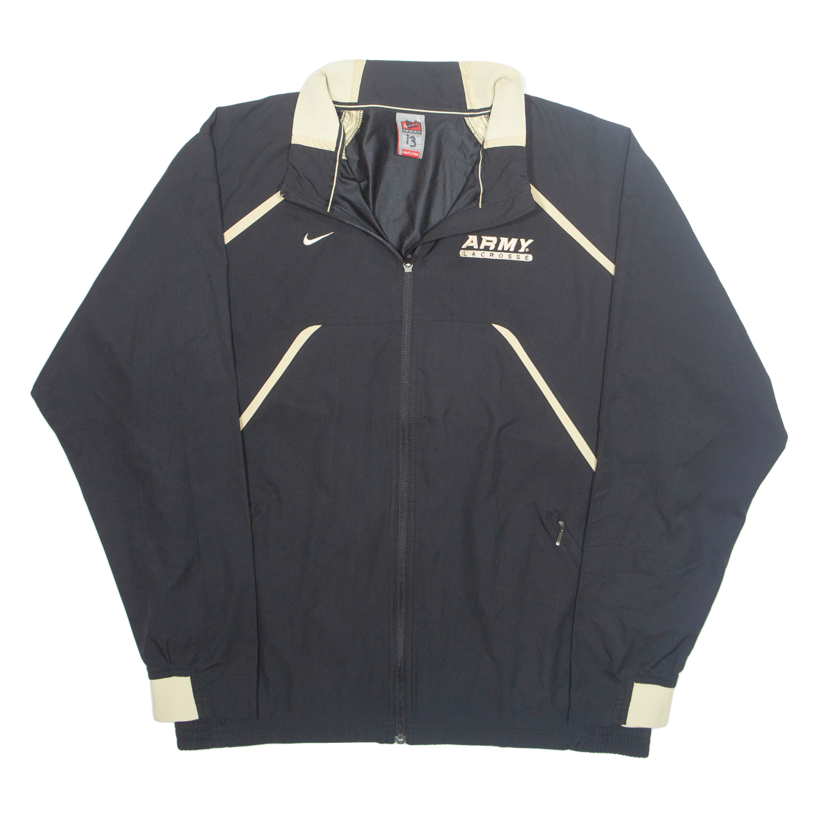 Buy NIKE Army Lacrosse Mesh Lined Mens Track Jacket Black L Refurbished - $44.19 NIKE Army Lacrosse Mesh Lined Mens Track Jacket Black L Refurbished - N/A refurbished available on Cerqular