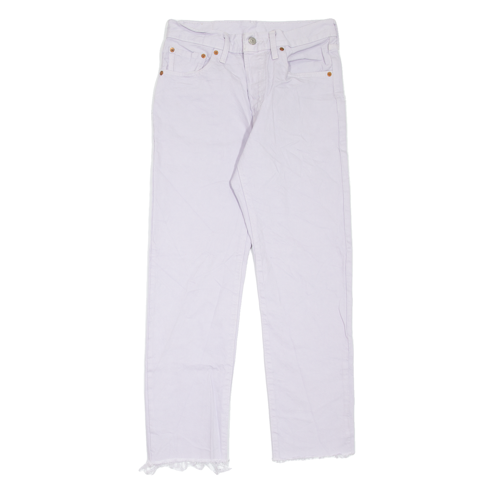 LEVI'S 501 Jeans Womens Purple Regular Straight W27 L28 Refurbished - N/A refurbished available on Cerqular