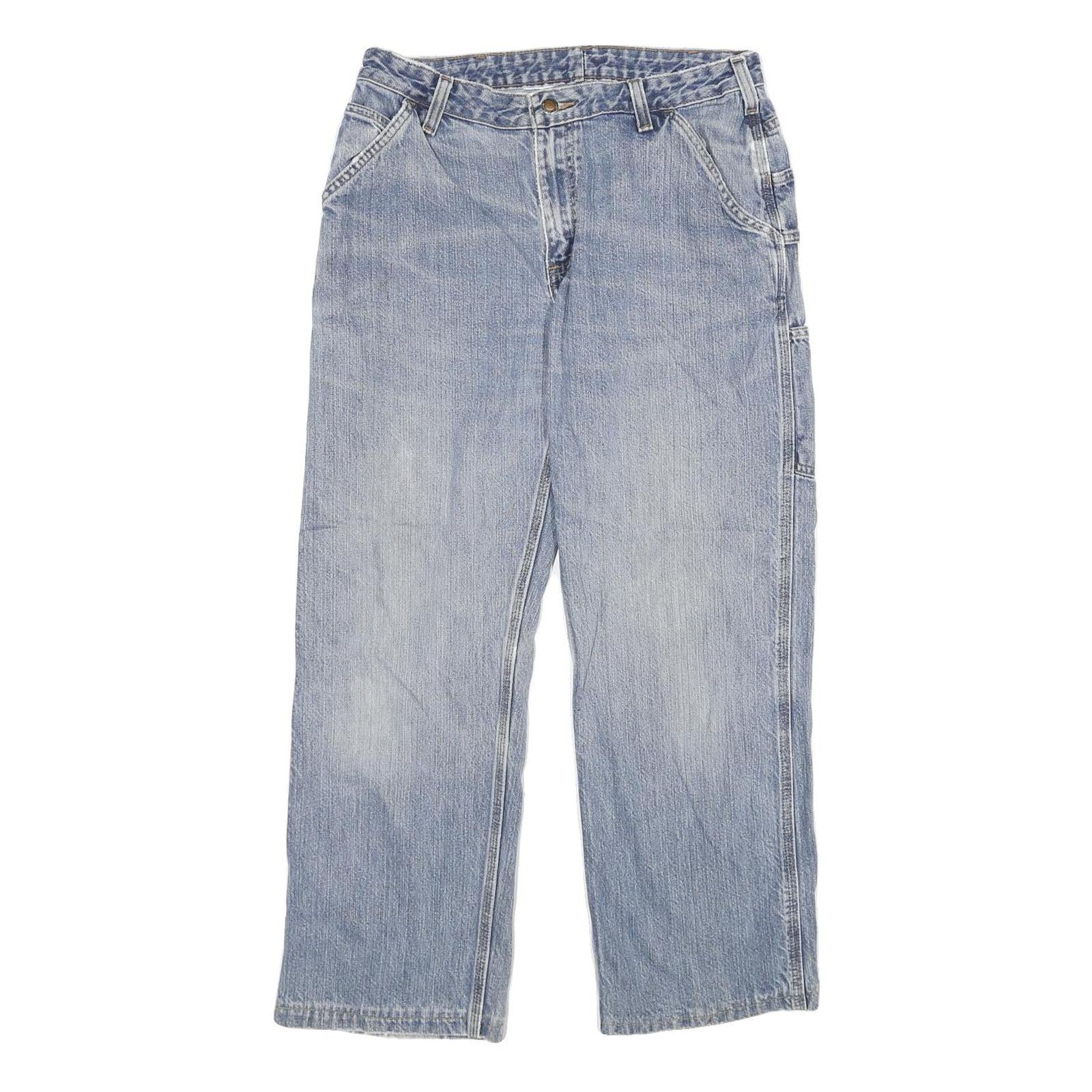 CARHARTT Mens Jeans Blue Regular Straight Denim Stone Wash W32 L29 Workwear Refurbished - N/A refurbished available on Cerqular