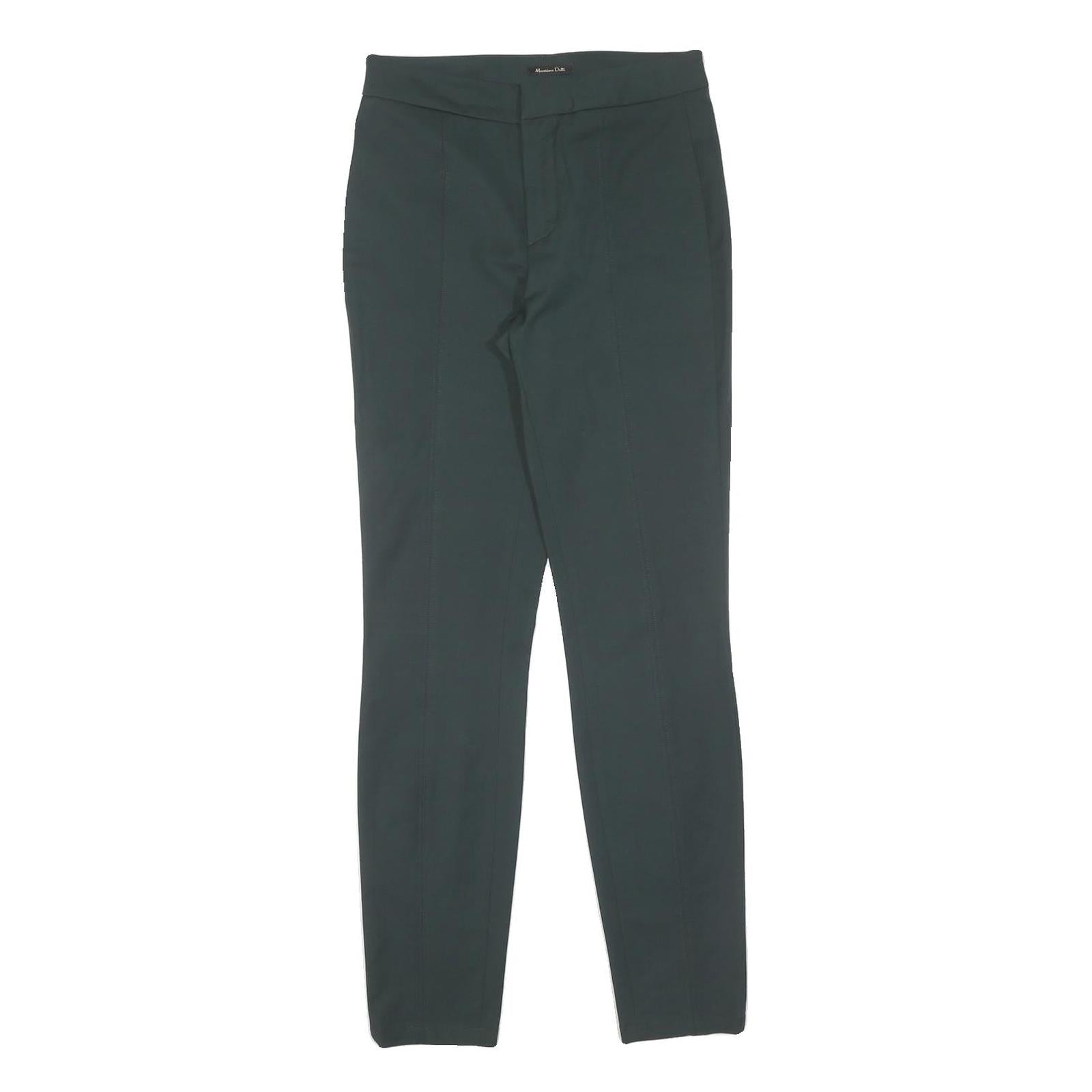 Buy MASSIMO DUTTI Womens Cotton Blend Green Slim Straight Trousers W27 L30 Elegant Refurbished - $29.89 MASSIMO DUTTI Womens Cotton Blend Green Slim Straight Trousers W27 L30 Elegant Refurbished - N/A refurbished available on Cerqular