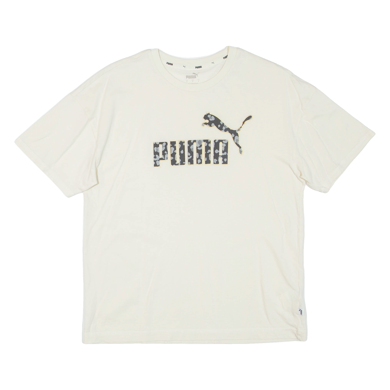 PUMA Cropped Womens T-Shirt Beige S Refurbished - N/A refurbished available on Cerqular