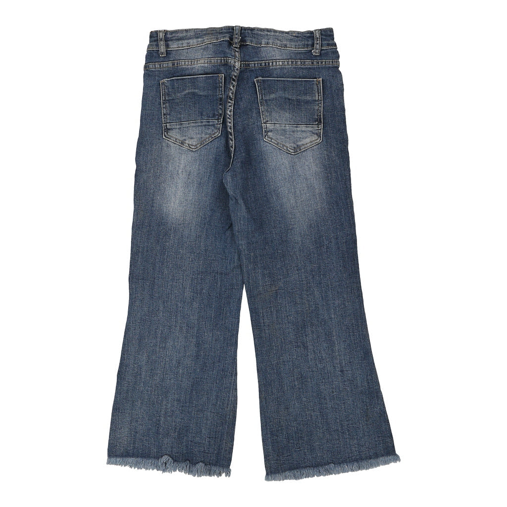 Unbranded Flared Jeans - 32W UK 12 Blue Cotton Refurbished - Thrifted (note: this is a term often used to describe second- refurbished available on Cerqular