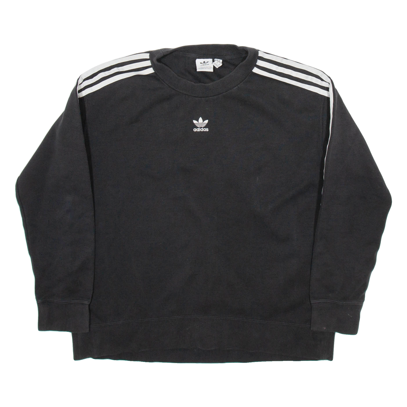 ADIDAS Womens Sweatshirt Black UK 6 Refurbished - N/A refurbished available on Cerqular
