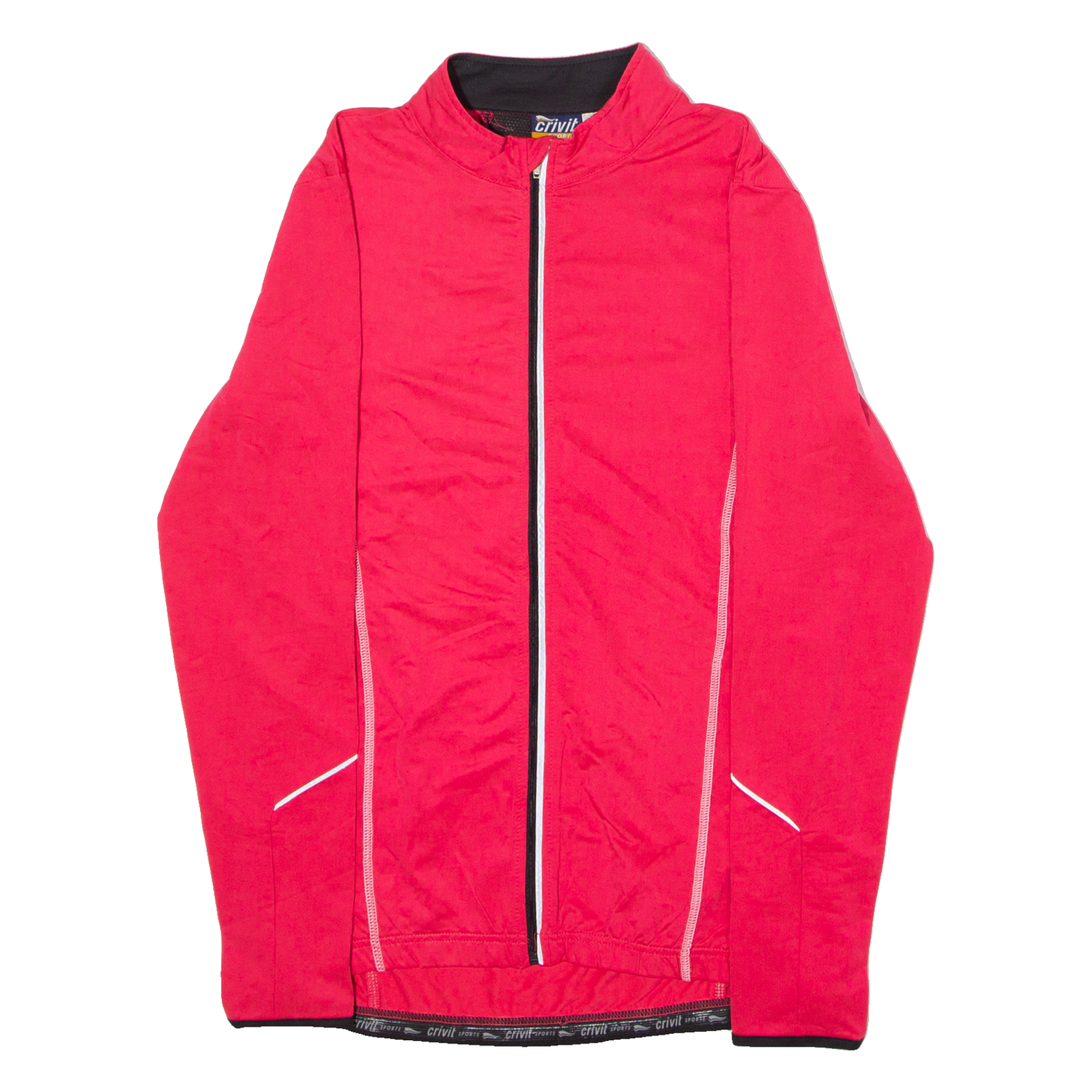 CRIVIT SPORTS Full Zip Cycling Womens Jersey Pink Long Sleeve High Neck S Refurbished - N/A refurbished available on Cerqular