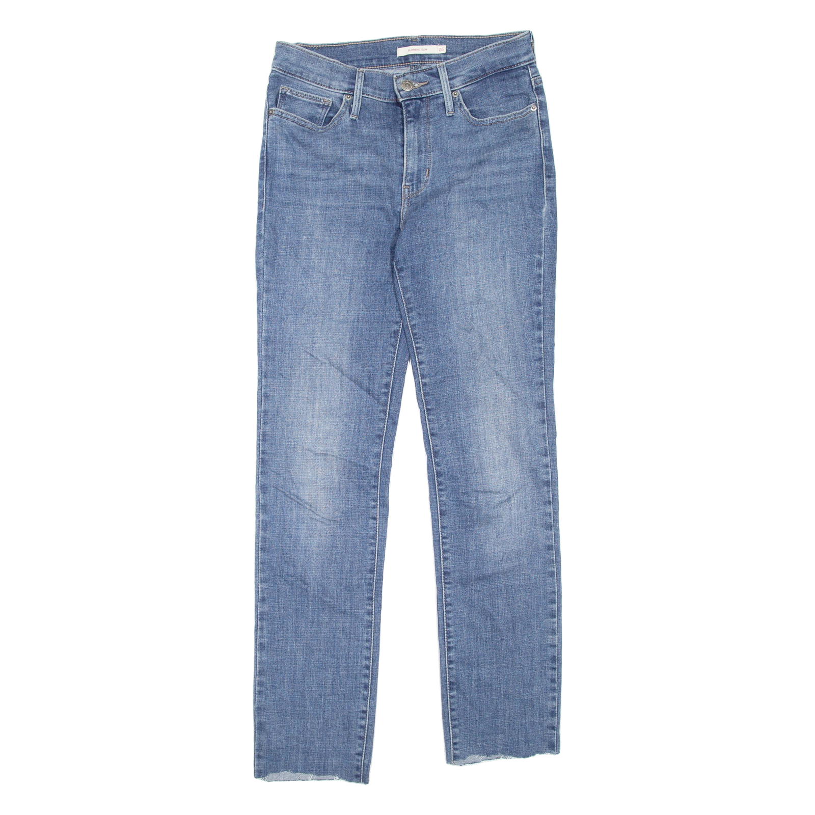 LEVI'S Slimming Womens Jeans Blue Regular Straight W26 L28 Refurbished - N/A refurbished available on Cerqular