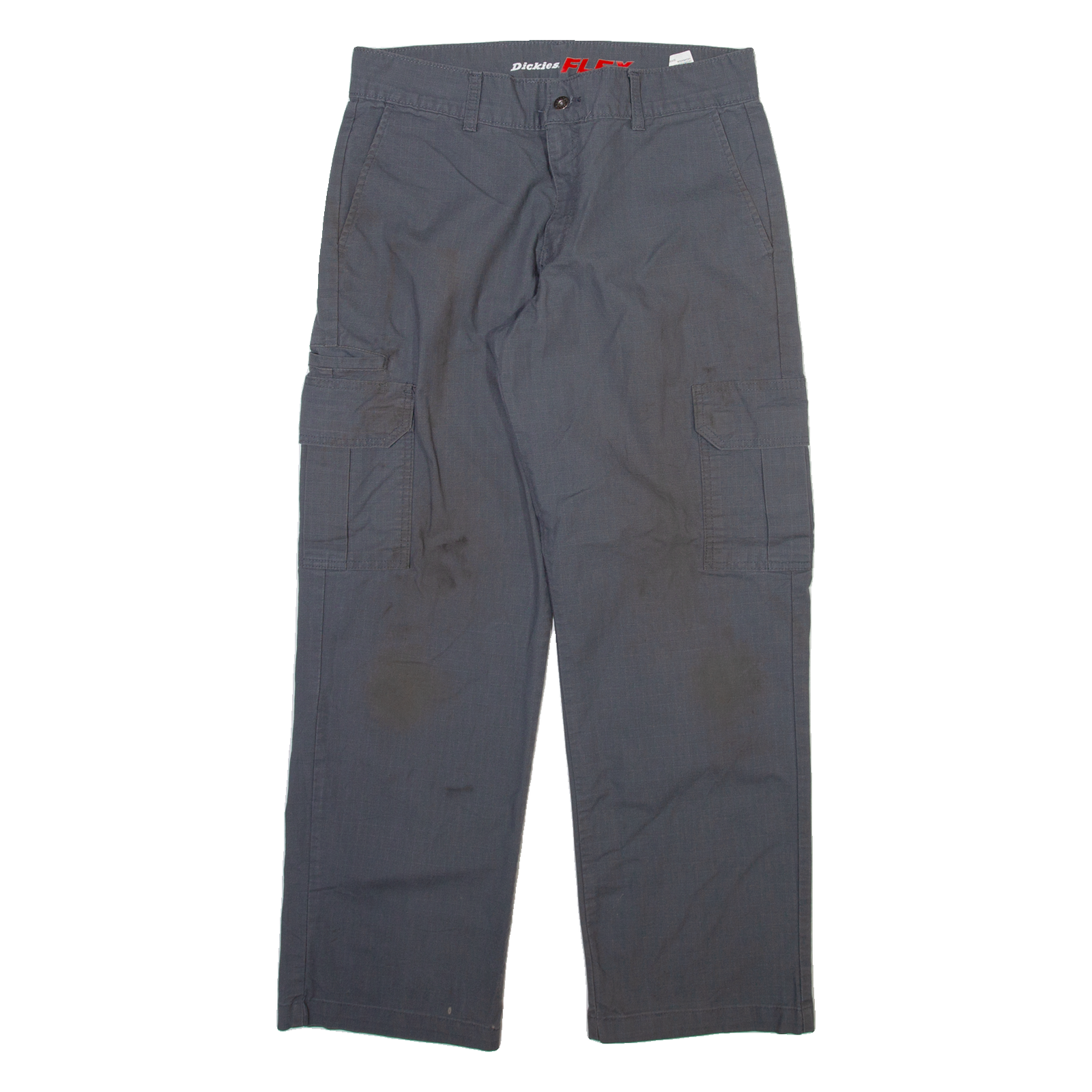 DICKIES Cargo Mens Trousers Grey Regular Straight W32 L30 Refurbished - N/A refurbished available on Cerqular