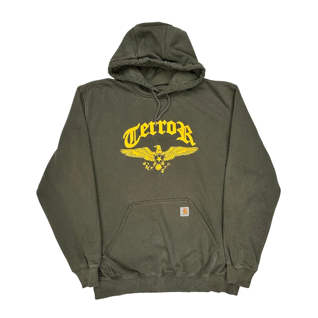 Buy Keepers Of The Faith Carhartt Graphic Hoodie - XL Green Cotton Refurbished - $76.37 Keepers Of The Faith Carhartt Graphic Hoodie - XL Green Cotton Refurbished - Thrifted (note: this is a term often used to describe second- refurbished available on Cerqular