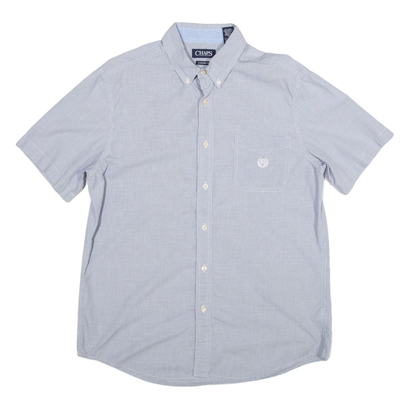 CHAPS Custom Fit Mens Shirt Blue L Refurbished - N/A refurbished available on Cerqular